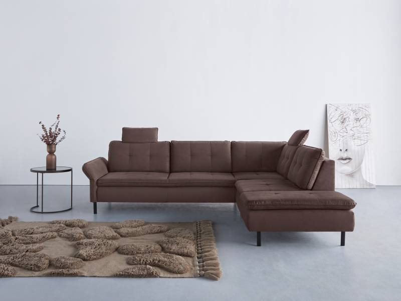 INOSIGN Ecksofa »Birkholm L-Form«, Armlehnverstellung, auch in Easy Clean Bezug - mit Wasser zu reinigen von INOSIGN