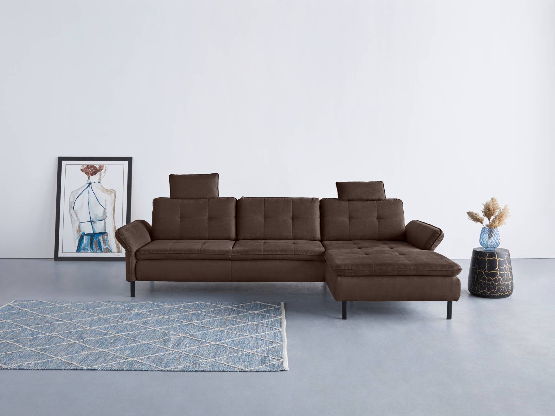 INOSIGN Ecksofa »Birkholm L-Form«, Armlehnverstellung, auch in Easy Clean Bezug - mit Wasser zu reinigen von INOSIGN