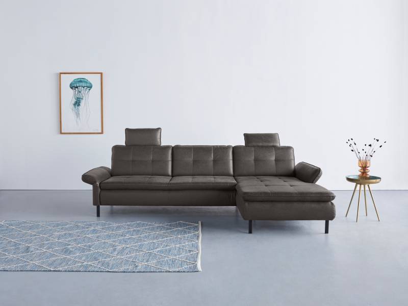 INOSIGN Ecksofa »Birkholm L-Form«, Armlehnverstellung, auch in Easy Clean Bezug - mit Wasser zu reinigen von INOSIGN