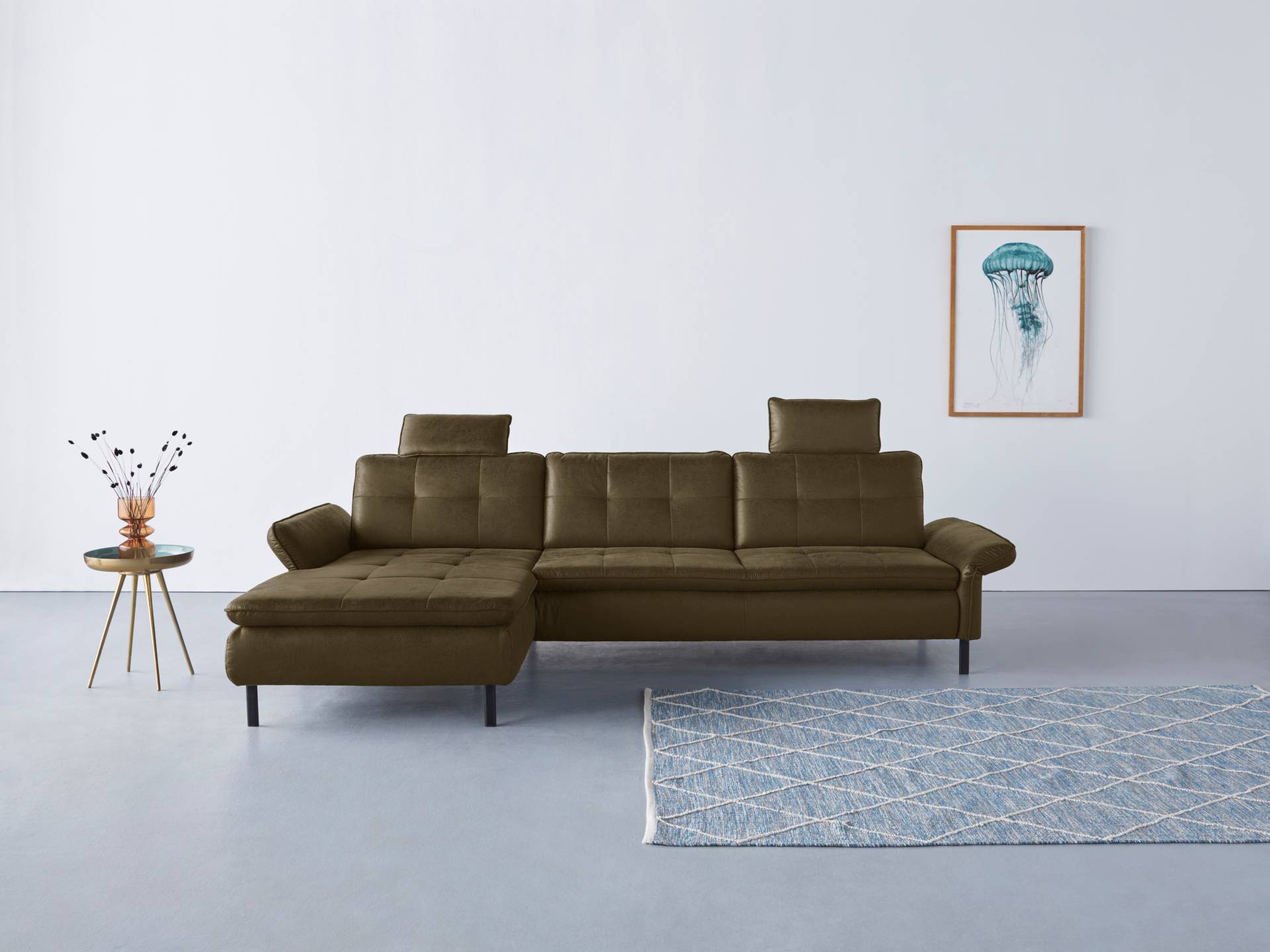 INOSIGN Ecksofa »Birkholm L-Form«, Armlehnverstellung, auch in Easy Clean Bezug - mit Wasser zu reinigen INOSIGN Ecksofa »Birkholm L-Form«, Armlehnverstellung, auch in Easy Clean Bezug - mit Wasser zu reinigen von INOSIGN