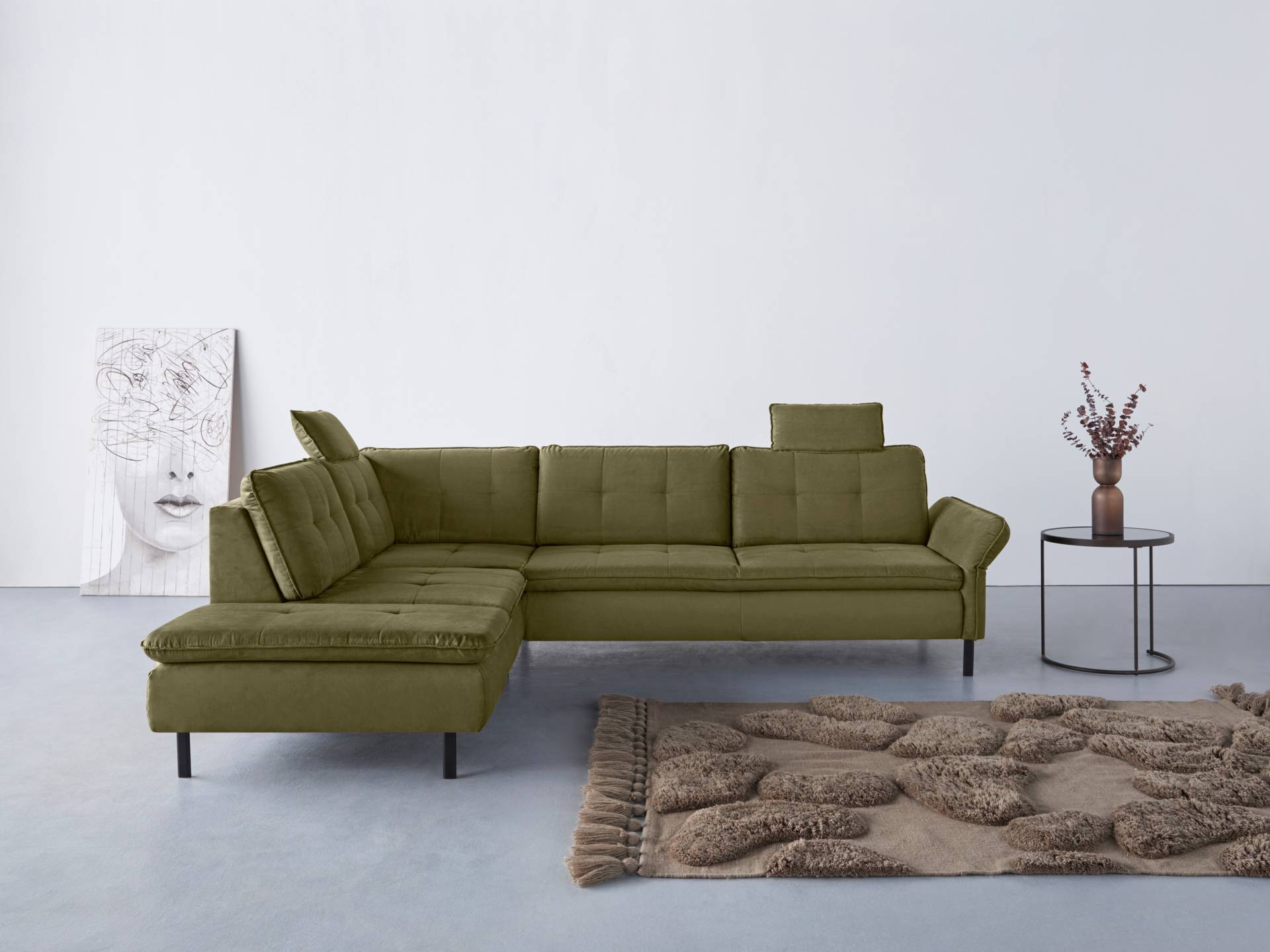 INOSIGN Ecksofa »Birkholm L-Form«, Armlehnverstellung, auch in Easy Clean Bezug - mit Wasser zu reinigen INOSIGN Ecksofa »Birkholm L-Form«, Armlehnverstellung, auch in Easy Clean Bezug - mit Wasser zu reinigen von INOSIGN