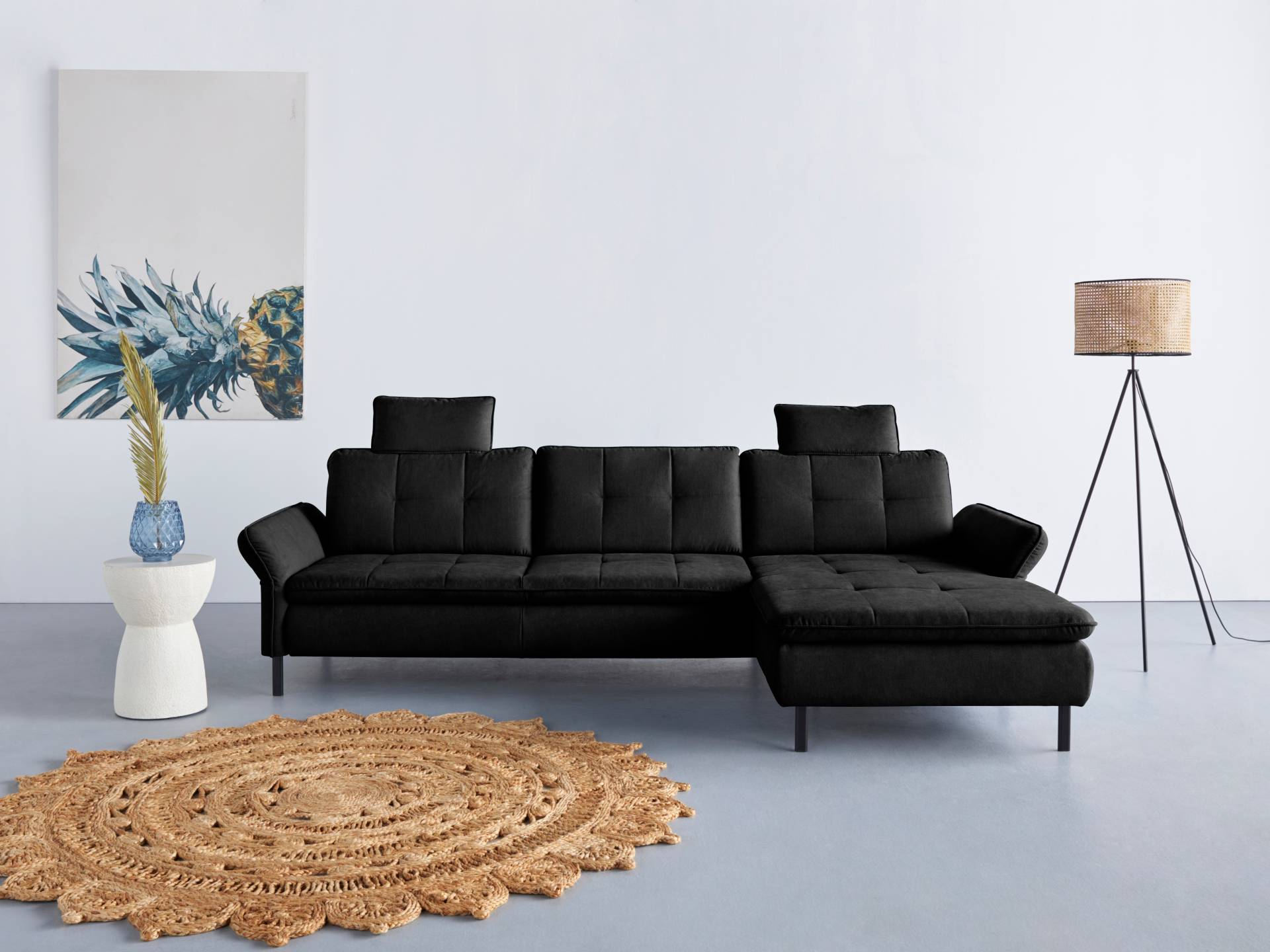 INOSIGN Ecksofa »Birkholm L-Form«, Armlehnverstellung, auch in Easy Clean Bezug - mit Wasser zu reinigen von INOSIGN