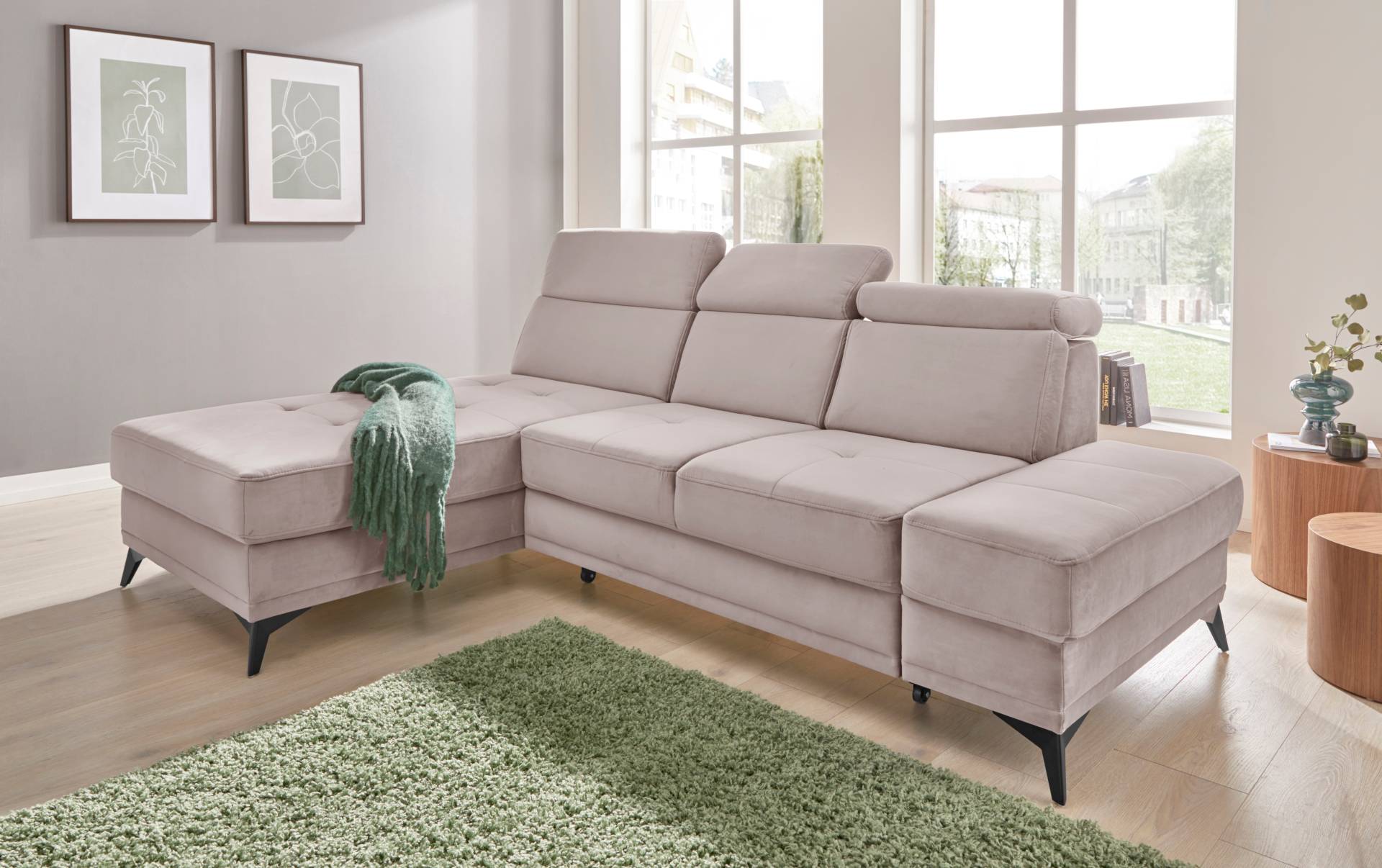 INOSIGN Ecksofa »Cardiz L-Form«, inkl.Kopfteilverstellung und Federkern wahlweise mit Bettfunktion INOSIGN Ecksofa »Cardiz L-Form«, inkl.Kopfteilverstellung und Federkern wahlweise mit Bettfunktion von INOSIGN
