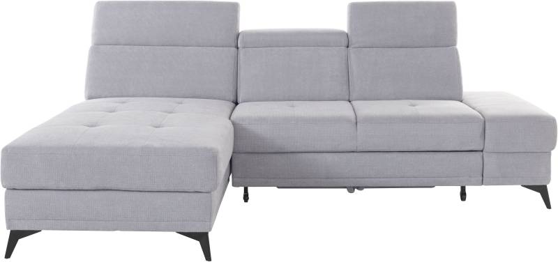 INOSIGN Ecksofa »Cardiz L-Form«, inkl.Kopfteilverstellung und Federkern wahlweise mit Bettfunktion von INOSIGN