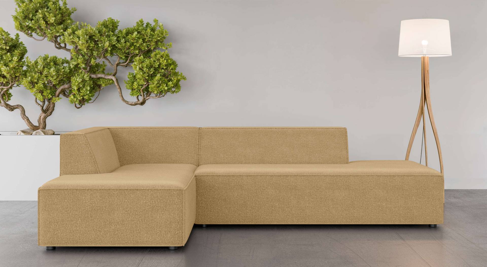 INOSIGN Ecksofa »Ecksofa Cavan mit Ottomane links oder rechts bestellbar«, L-Form mit Wellenunterfederung, Masse B/T/H: 270/180/72 cm INOSIGN Ecksofa »Ecksofa Cavan mit Ottomane links oder rechts bestellbar«, L-Form mit Wellenunterfederung, Masse B/T/H: 270/180/72 cm von INOSIGN