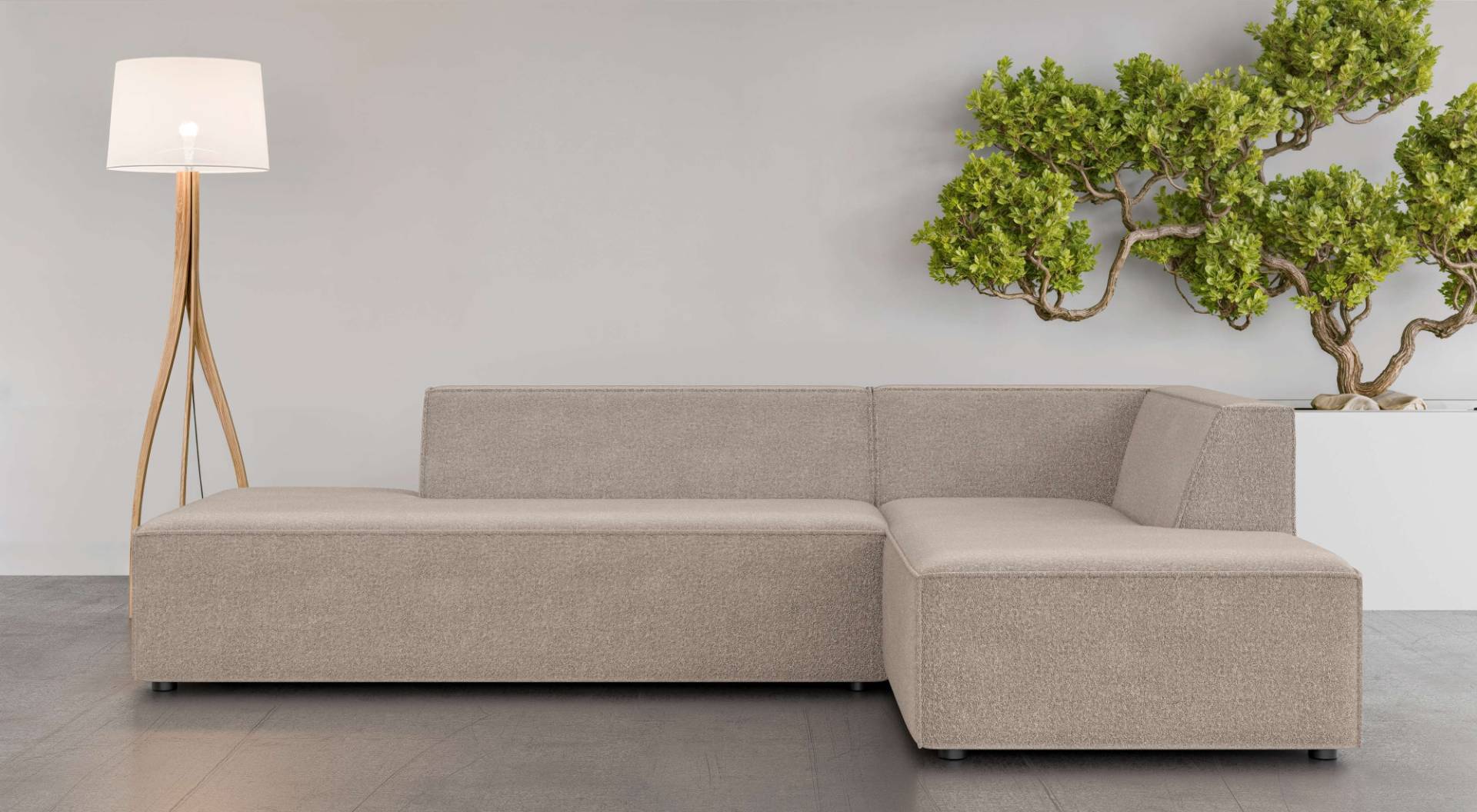 INOSIGN Ecksofa »Ecksofa Cavan mit Ottomane links oder rechts bestellbar«, L-Form mit Wellenunterfederung, Masse B/T/H: 270/180/72 cm INOSIGN Ecksofa »Ecksofa Cavan mit Ottomane links oder rechts bestellbar«, L-Form mit Wellenunterfederung, Masse B/T/H: 270/180/72 cm von INOSIGN