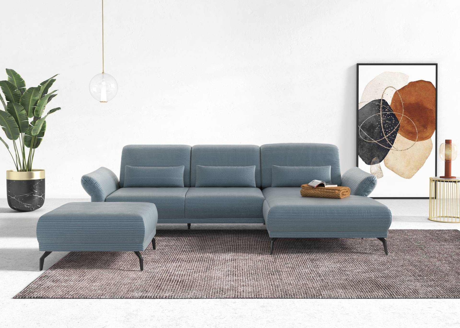INOSIGN Ecksofa »Coco L-Form«, Sitztiefen-, Arm- und Kopfteilverstellung, Cord-Bezug, Fusshöhe 15 cm INOSIGN Ecksofa »Coco L-Form«, Sitztiefen-, Arm- und Kopfteilverstellung, Cord-Bezug, Fusshöhe 15 cm von INOSIGN