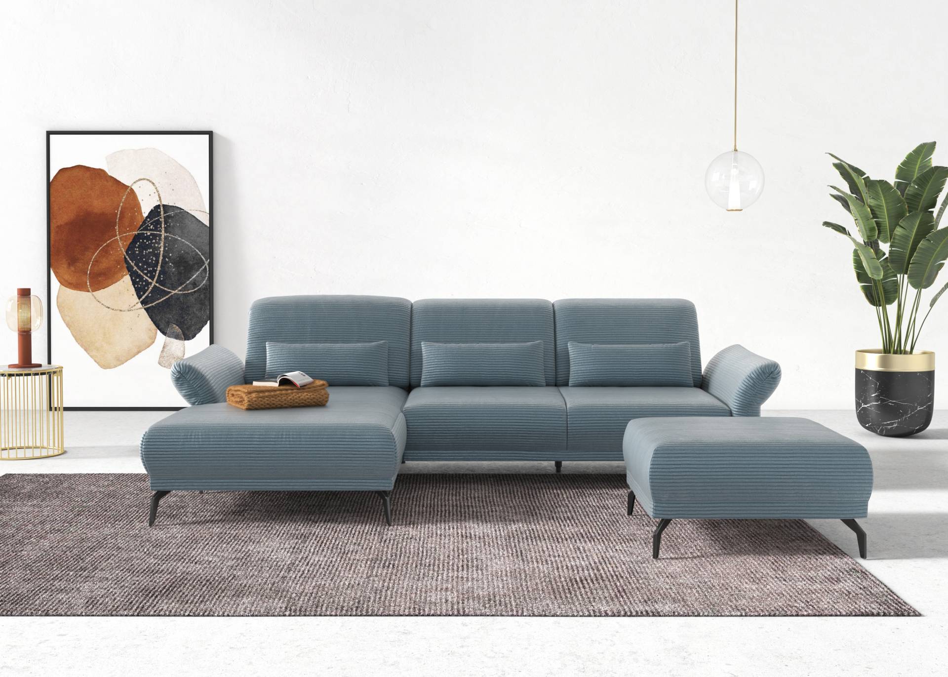 INOSIGN Ecksofa »Coco L-Form«, Sitztiefen-, Arm- und Kopfteilverstellung, Cord-Bezug, Fusshöhe 15 cm INOSIGN Ecksofa »Coco L-Form«, Sitztiefen-, Arm- und Kopfteilverstellung, Cord-Bezug, Fusshöhe 15 cm von INOSIGN