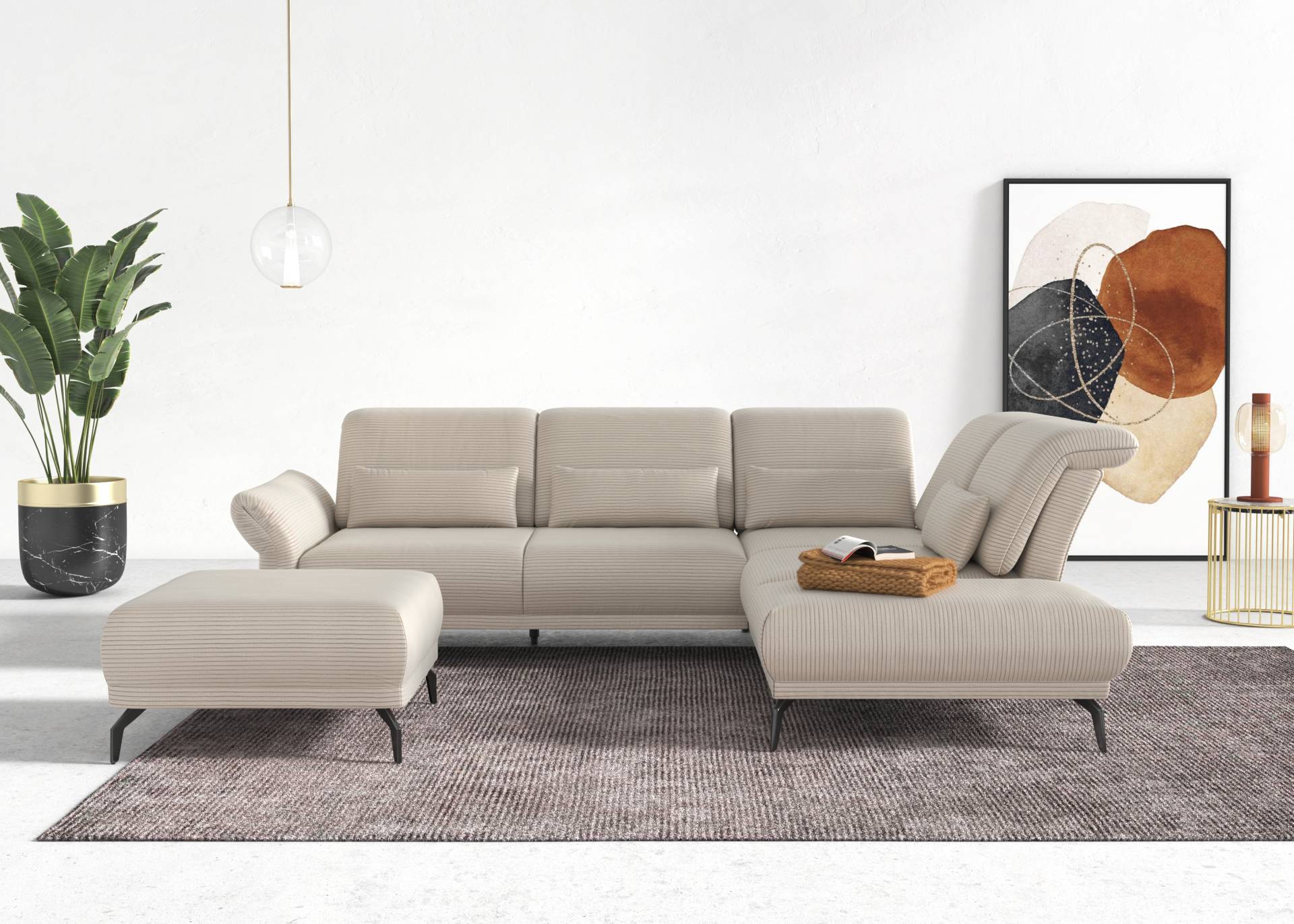 INOSIGN Ecksofa »Coco L-Form«, Sitztiefen-, Arm- und Kopfteilverstellung, Cord-Bezug, Fusshöhe 15 cm INOSIGN Ecksofa »Coco L-Form«, Sitztiefen-, Arm- und Kopfteilverstellung, Cord-Bezug, Fusshöhe 15 cm von INOSIGN