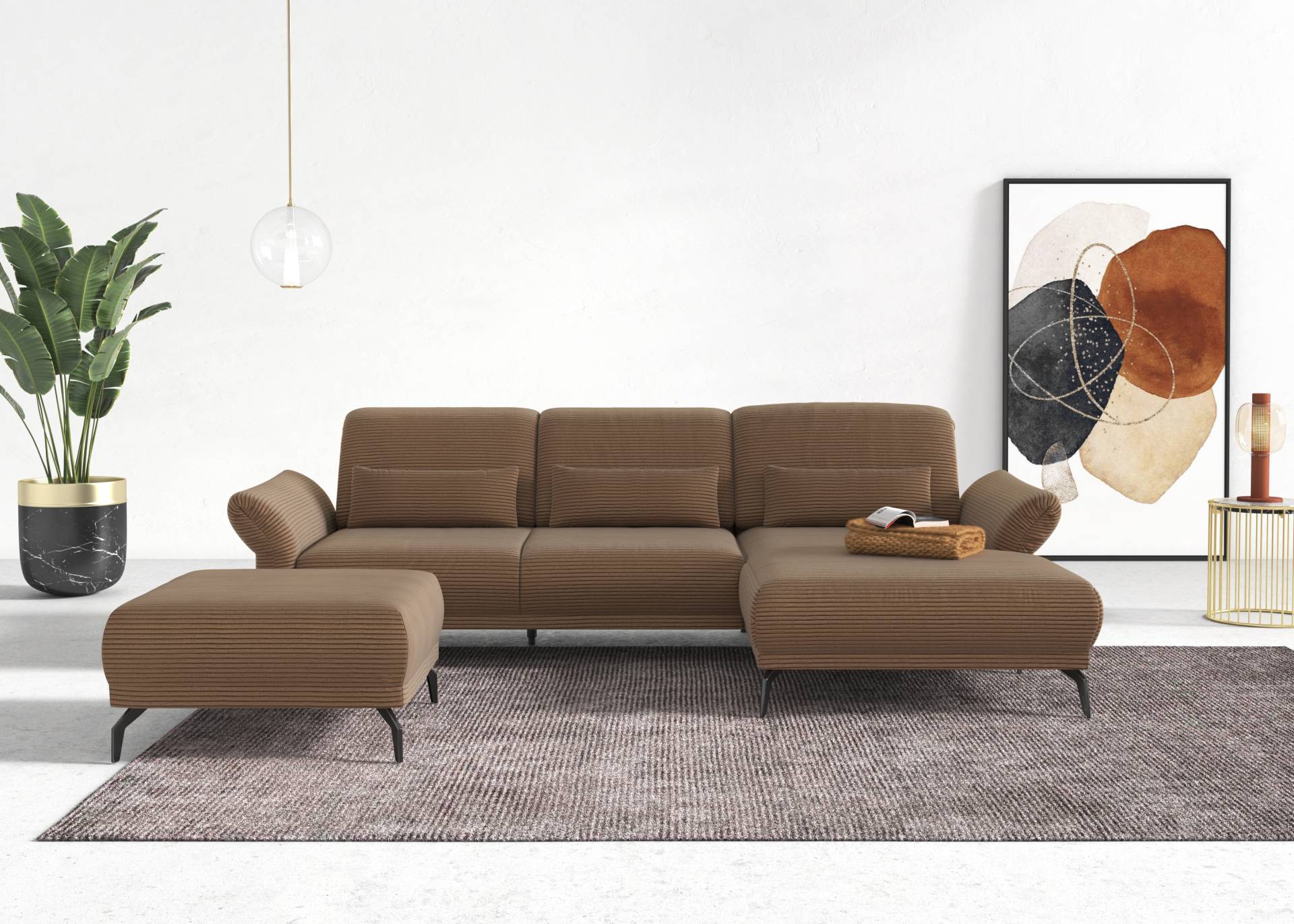 INOSIGN Ecksofa »Coco L-Form«, Sitztiefen-, Arm- und Kopfteilverstellung, Cord-Bezug, Fusshöhe 15 cm INOSIGN Ecksofa »Coco L-Form«, Sitztiefen-, Arm- und Kopfteilverstellung, Cord-Bezug, Fusshöhe 15 cm von INOSIGN