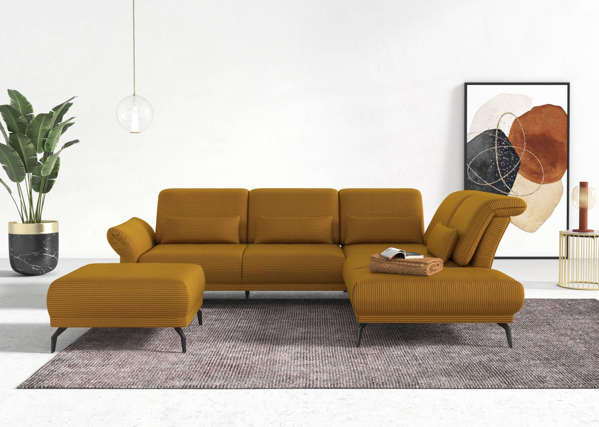 INOSIGN Ecksofa »Coco L-Form«, Sitztiefen-, Arm- und Kopfteilverstellung, Cord-Bezug, Fusshöhe 15 cm INOSIGN Ecksofa »Coco L-Form«, Sitztiefen-, Arm- und Kopfteilverstellung, Cord-Bezug, Fusshöhe 15 cm von INOSIGN