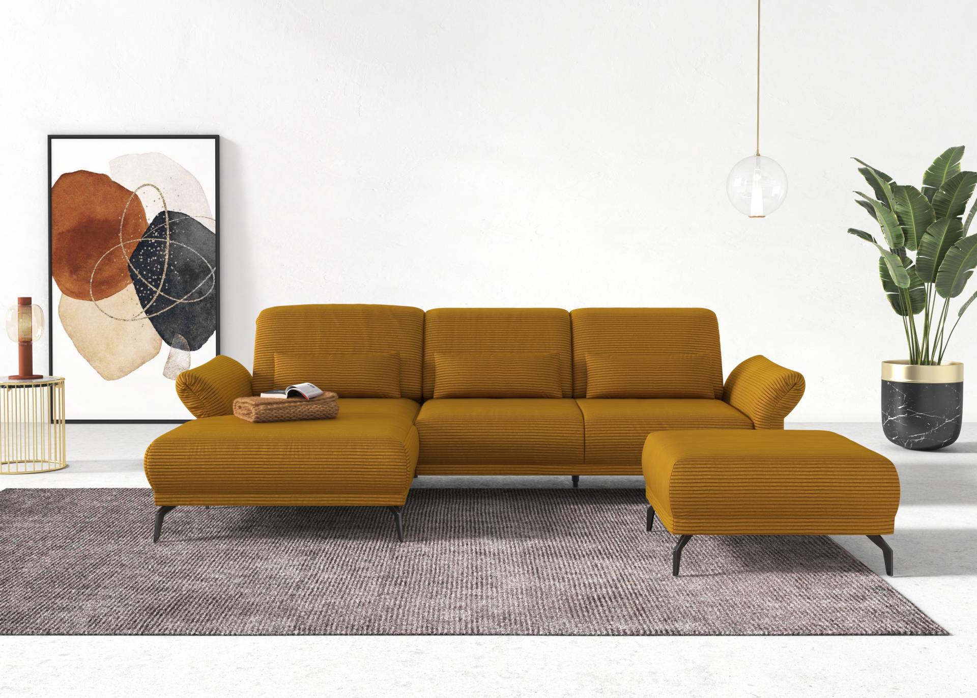 INOSIGN Ecksofa »Coco L-Form«, Sitztiefen-, Arm- und Kopfteilverstellung, Cord-Bezug, Fusshöhe 15 cm INOSIGN Ecksofa »Coco L-Form«, Sitztiefen-, Arm- und Kopfteilverstellung, Cord-Bezug, Fusshöhe 15 cm von INOSIGN