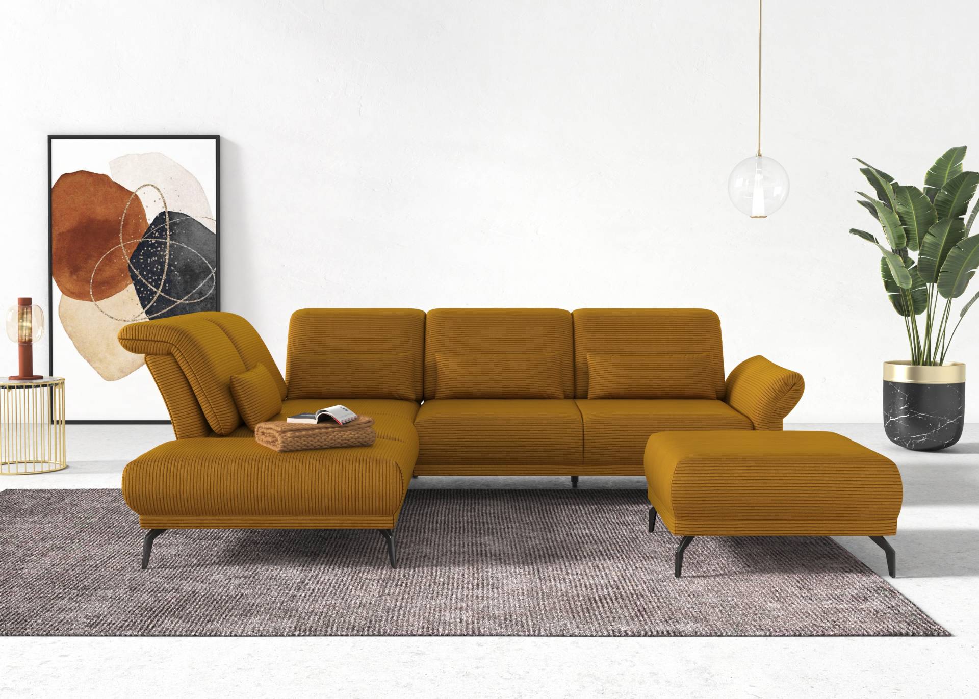 INOSIGN Ecksofa »Coco L-Form«, Sitztiefen-, Arm- und Kopfteilverstellung, Cord-Bezug, Fusshöhe 15 cm INOSIGN Ecksofa »Coco L-Form«, Sitztiefen-, Arm- und Kopfteilverstellung, Cord-Bezug, Fusshöhe 15 cm von INOSIGN