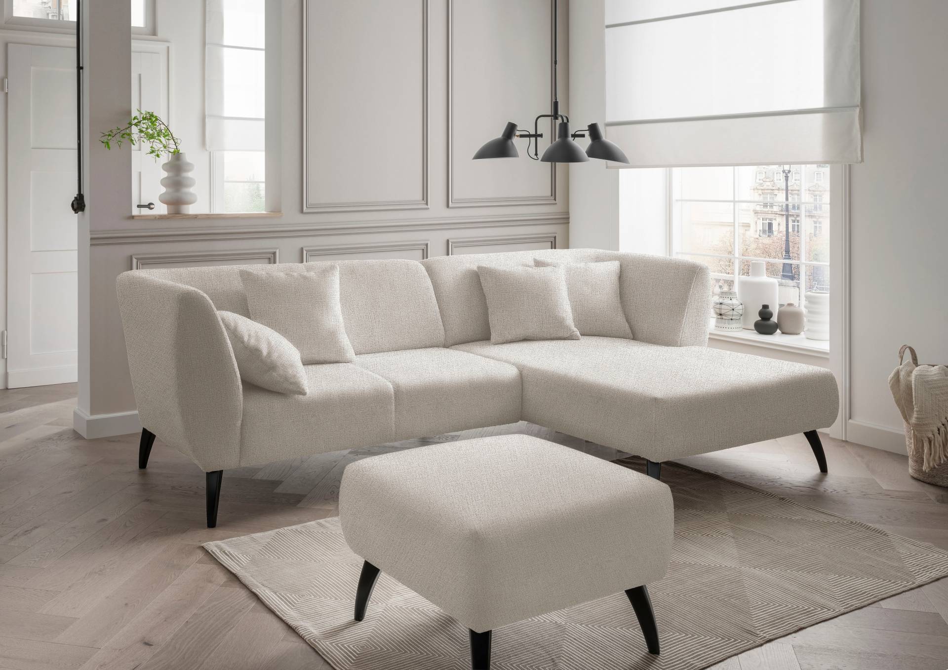 INOSIGN Ecksofa »Colori L-Form«, Holzfussfarbe wählbar, inkl. 4x Zierkissen INOSIGN Ecksofa »Colori L-Form«, Holzfussfarbe wählbar, inkl. 4x Zierkissen von INOSIGN