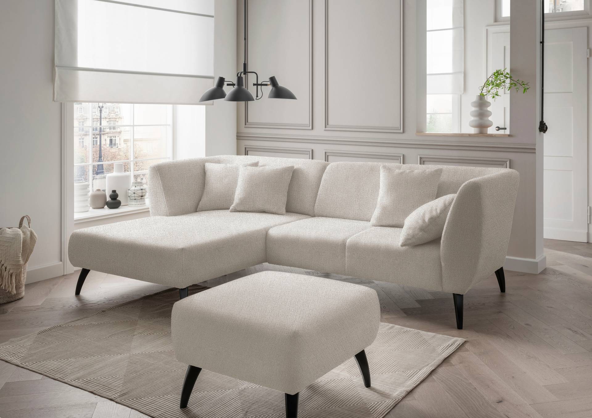 INOSIGN Ecksofa »Colori L-Form«, Holzfussfarbe wählbar, inkl. 4x Zierkissen INOSIGN Ecksofa »Colori L-Form«, Holzfussfarbe wählbar, inkl. 4x Zierkissen von INOSIGN