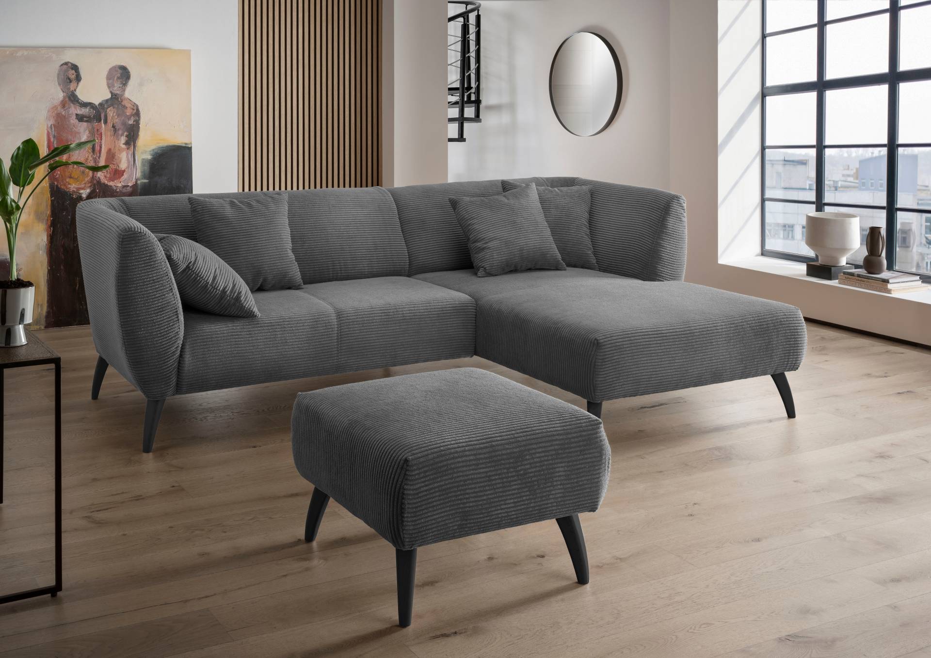 INOSIGN Ecksofa »Colori L-Form«, Holzfussfarbe wählbar, inkl. 4x Zierkissen INOSIGN Ecksofa »Colori L-Form«, Holzfussfarbe wählbar, inkl. 4x Zierkissen von INOSIGN