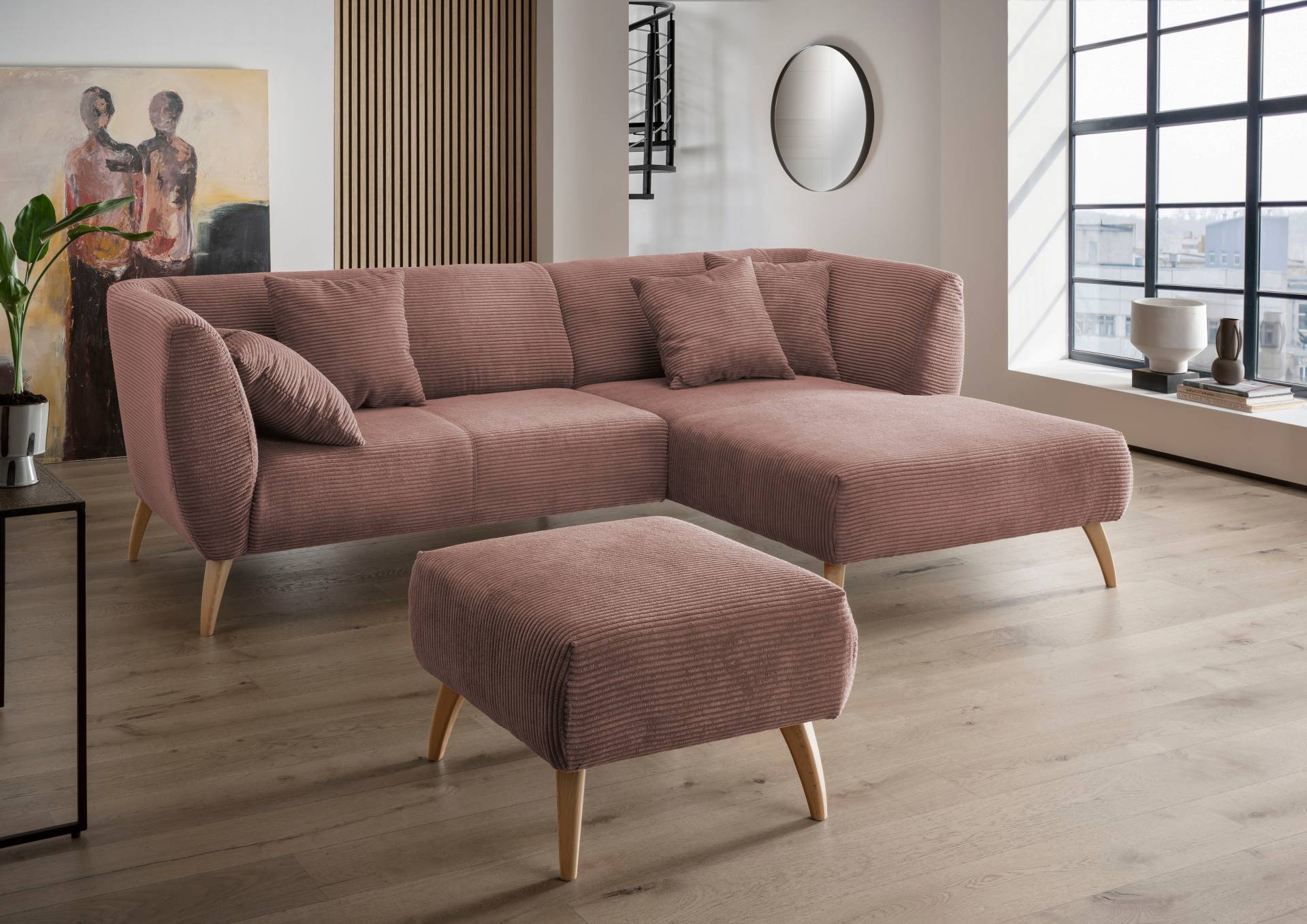 INOSIGN Ecksofa »Colori L-Form«, Holzfussfarbe wählbar, inkl. 4x Zierkissen INOSIGN Ecksofa »Colori L-Form«, Holzfussfarbe wählbar, inkl. 4x Zierkissen von INOSIGN