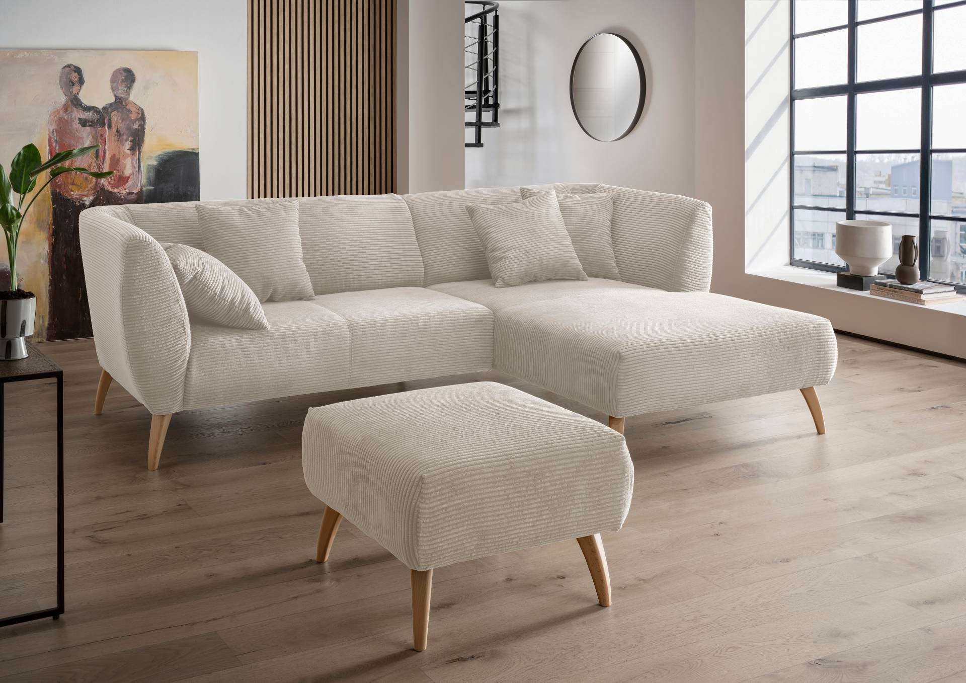 INOSIGN Ecksofa »Colori L-Form«, Holzfussfarbe wählbar, inkl. 4x Zierkissen INOSIGN Ecksofa »Colori L-Form«, Holzfussfarbe wählbar, inkl. 4x Zierkissen von INOSIGN