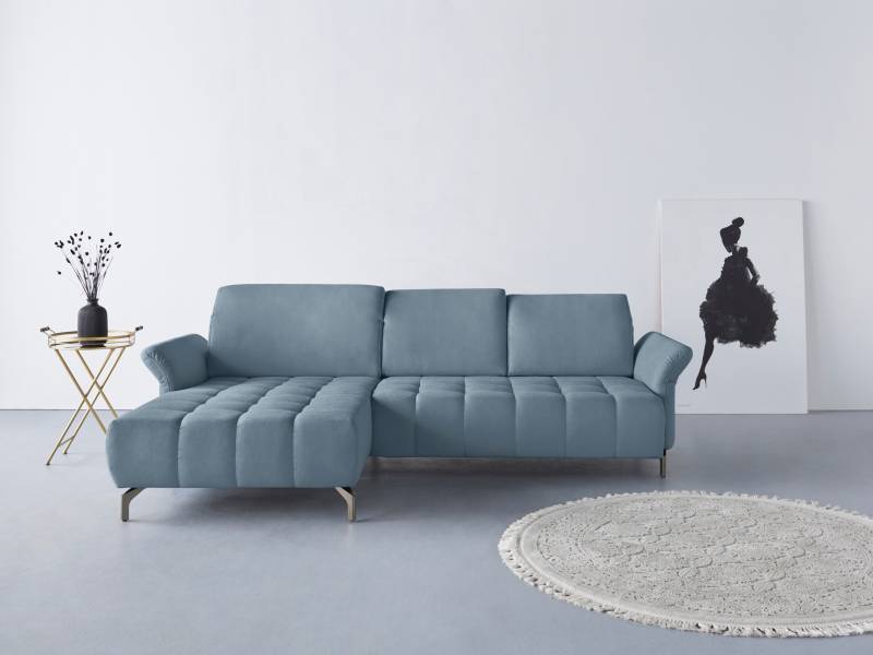 INOSIGN Ecksofa »Fresh L-Form«, Federkern, wahlweise Kopfteilverstellung und motorischer Vorziehsitz von INOSIGN
