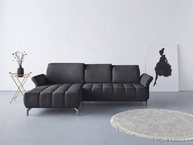 INOSIGN Ecksofa »Fresh L-Form«, Federkern, wahlweise Kopfteilverstellung und motorischer Vorziehsitz von INOSIGN