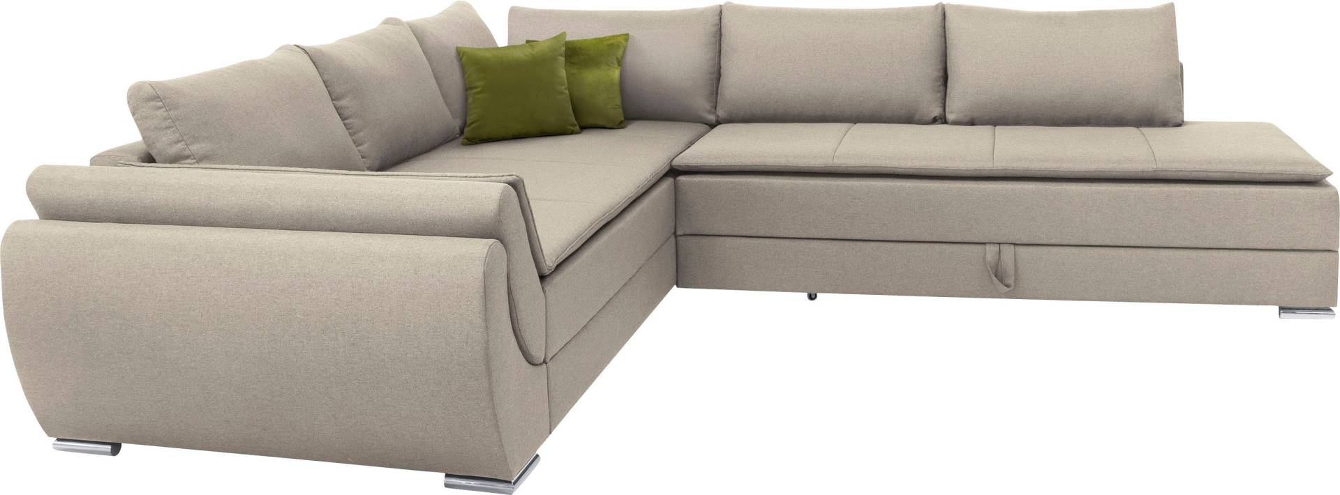 INOSIGN Ecksofa »Göteborg«, mit Boxspring-Bettfunktion und Bettkasten, Dauerschlaffunktion, Topper von INOSIGN