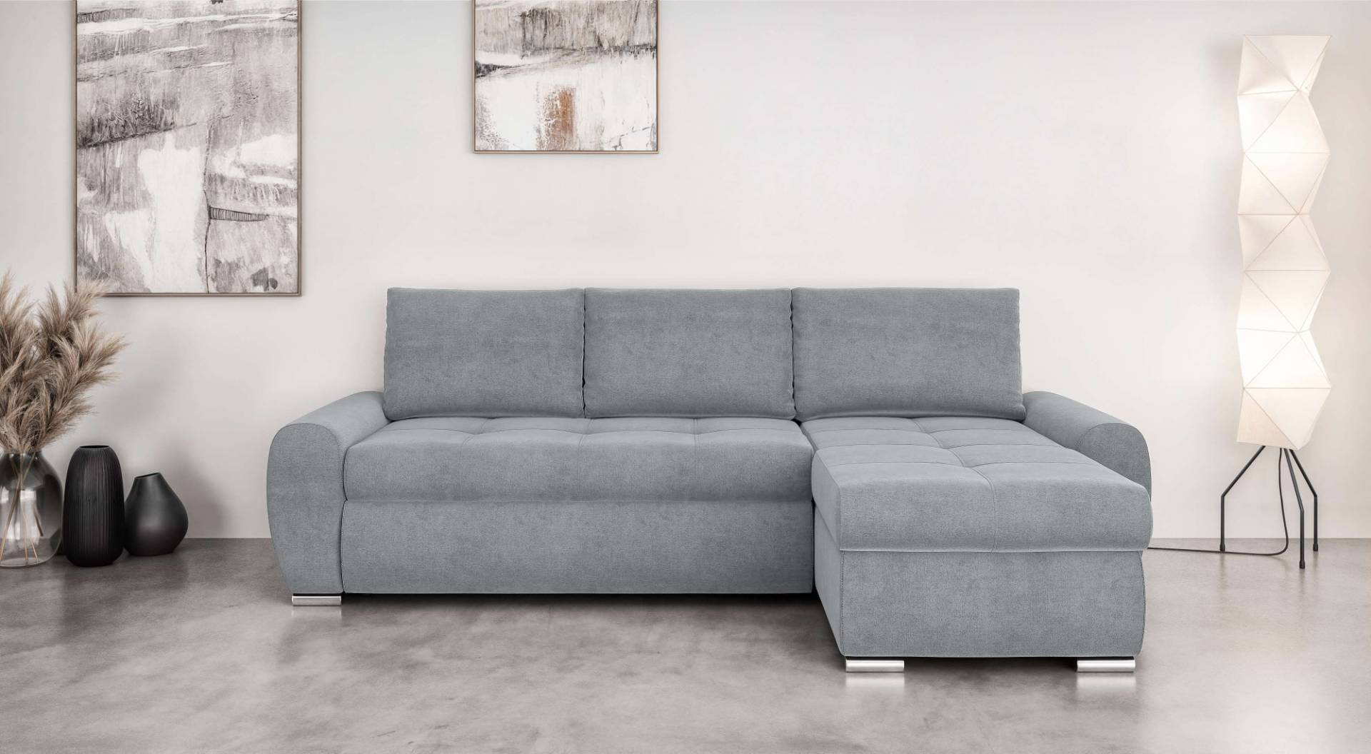 INOSIGN Ecksofa »HAVERHILL Schlafsofa mit Bettkasten, Masse B/H/T: 237/89/166 cm«, L-Form mit Recamiere links oder rechts bestellbar, Wellenunterfederung INOSIGN Ecksofa »HAVERHILL Schlafsofa mit Bettkasten, Masse B/H/T: 237/89/166 cm«, L-Form mit Recamiere links oder rechts bestellbar, Wellenunterfederung von INOSIGN