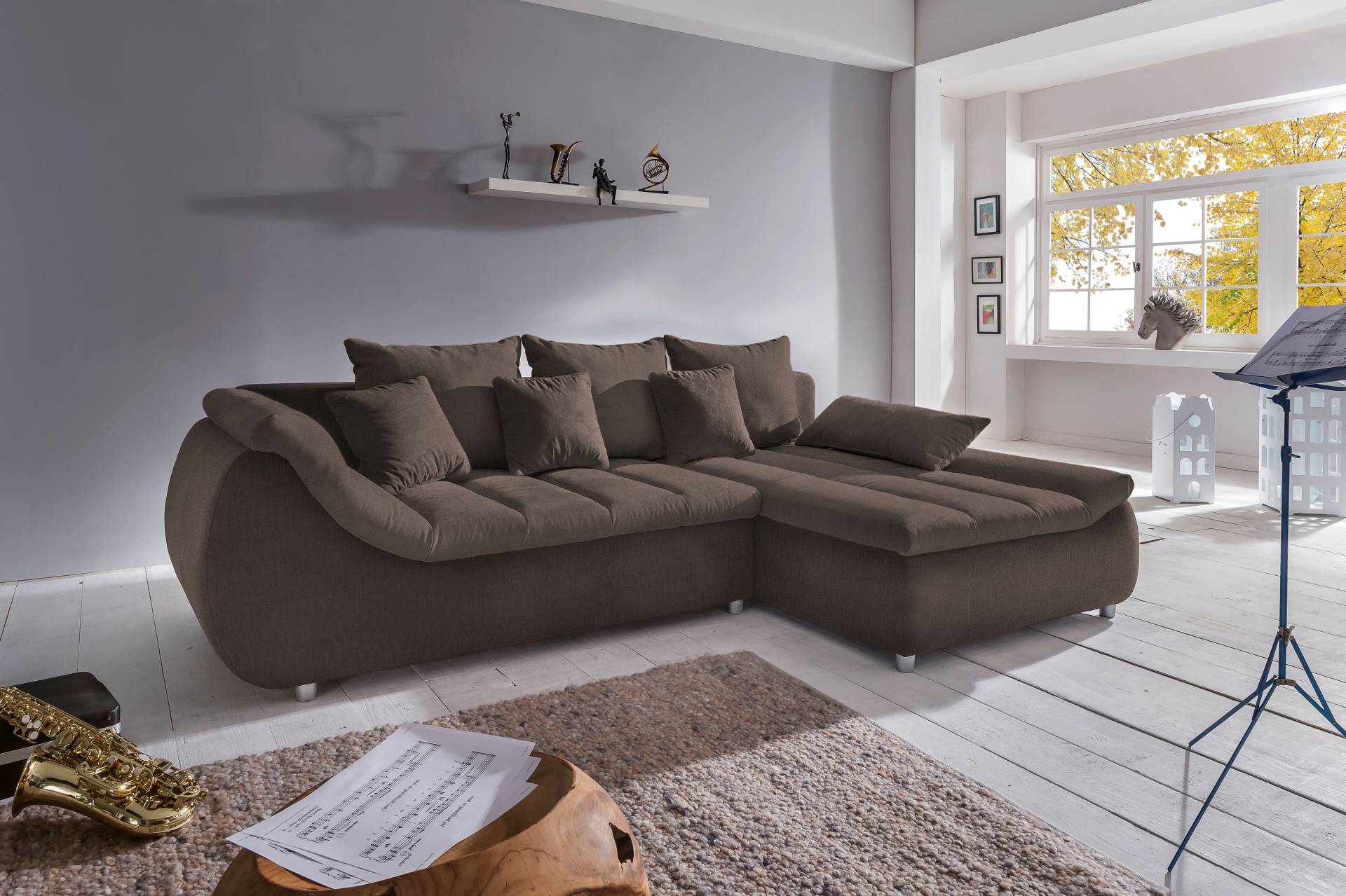 INOSIGN Ecksofa »Imola elegant und bequem, aktuelle Steppung im Sitz, L-Form«, wahlweise mit Bettfunktion INOSIGN Ecksofa »Imola elegant und bequem, aktuelle Steppung im Sitz, L-Form«, wahlweise mit Bettfunktion von INOSIGN