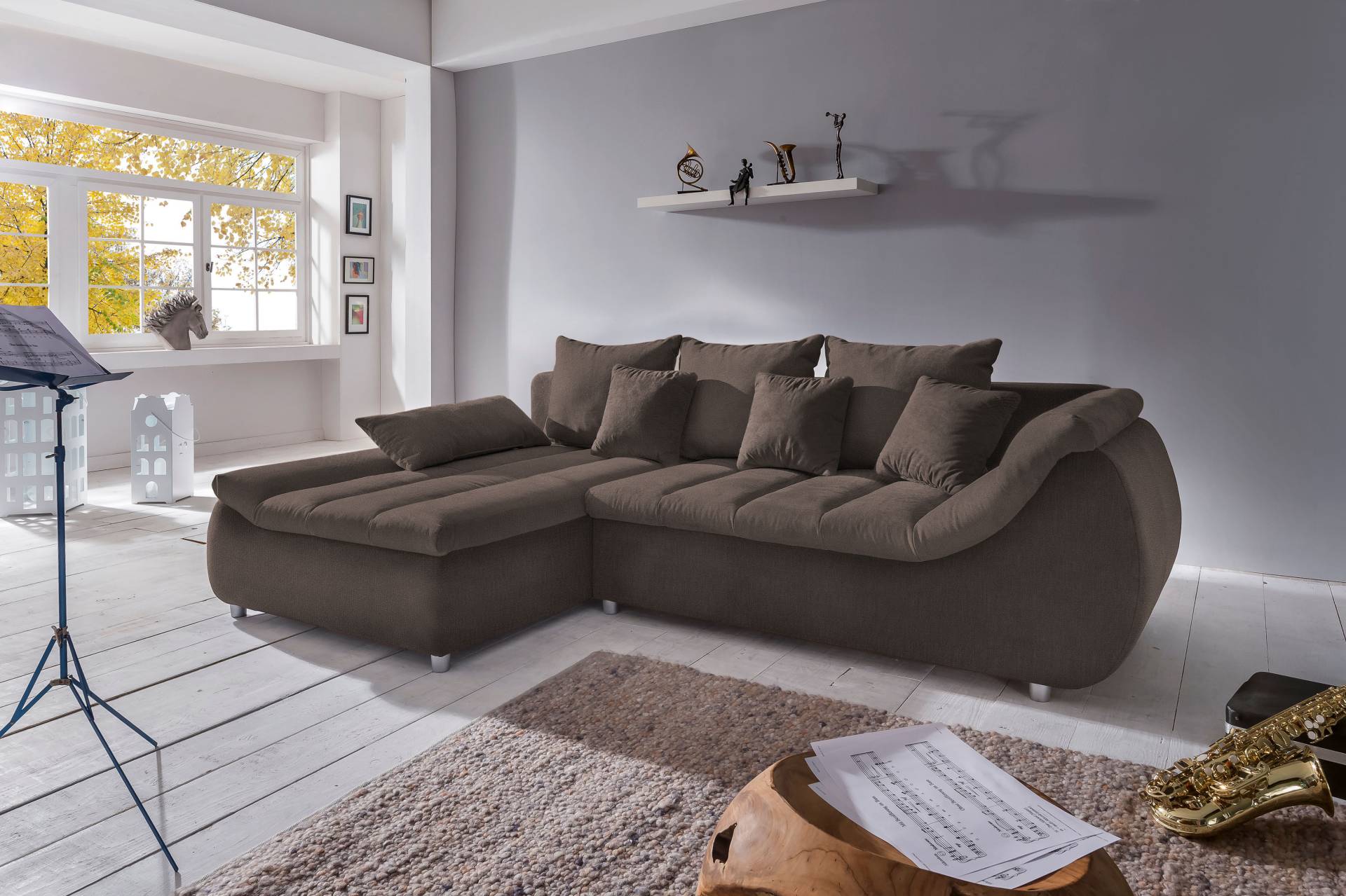 INOSIGN Ecksofa »Imola elegant und bequem, aktuelle Steppung im Sitz, L-Form«, wahlweise mit Bettfunktion INOSIGN Ecksofa »Imola elegant und bequem, aktuelle Steppung im Sitz, L-Form«, wahlweise mit Bettfunktion von INOSIGN