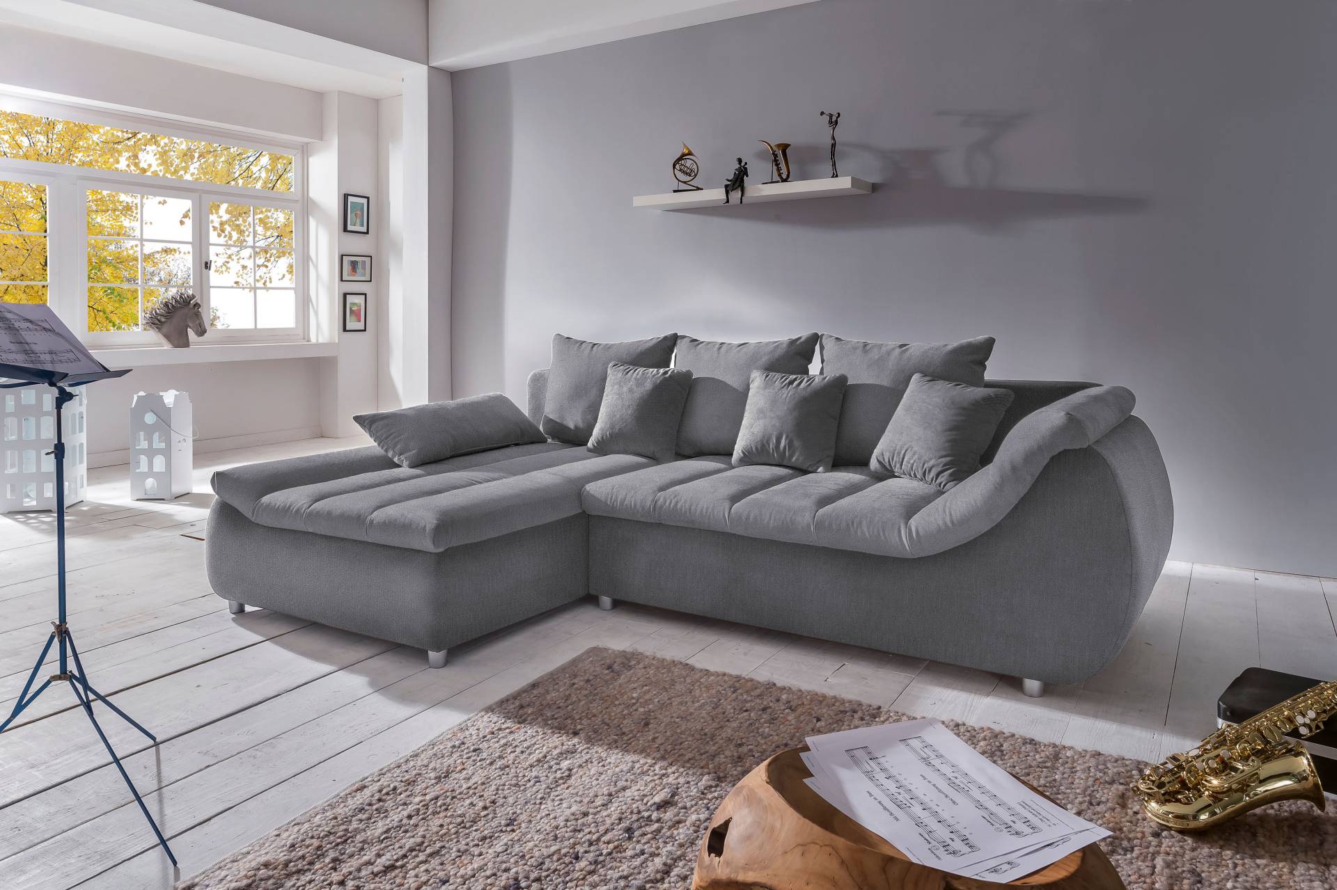 INOSIGN Ecksofa »Imola elegant und bequem, aktuelle Steppung im Sitz, L-Form«, wahlweise mit Bettfunktion INOSIGN Ecksofa »Imola elegant und bequem, aktuelle Steppung im Sitz, L-Form«, wahlweise mit Bettfunktion von INOSIGN