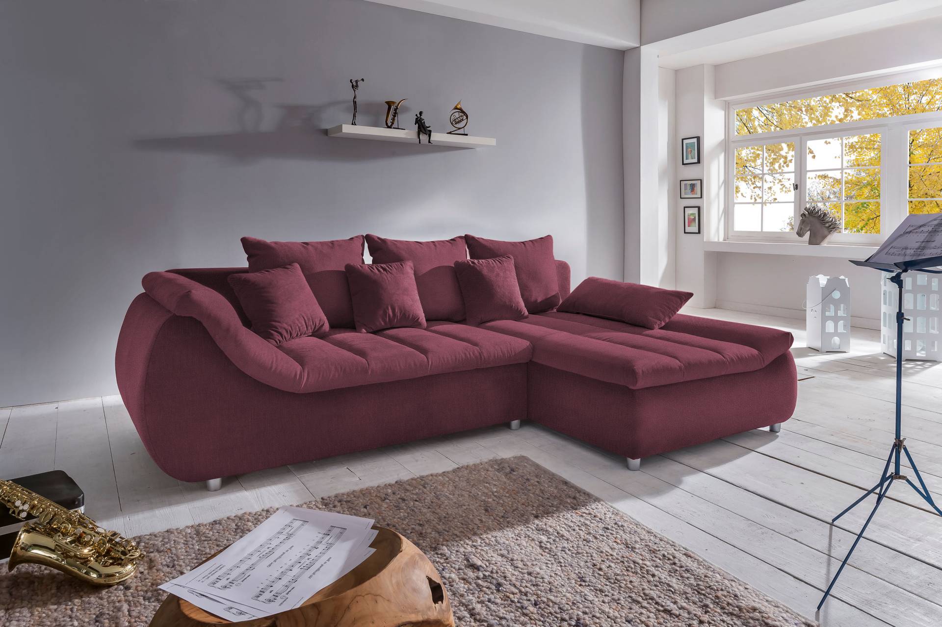 INOSIGN Ecksofa »Imola elegant und bequem, aktuelle Steppung im Sitz, L-Form«, wahlweise mit Bettfunktion INOSIGN Ecksofa »Imola elegant und bequem, aktuelle Steppung im Sitz, L-Form«, wahlweise mit Bettfunktion von INOSIGN