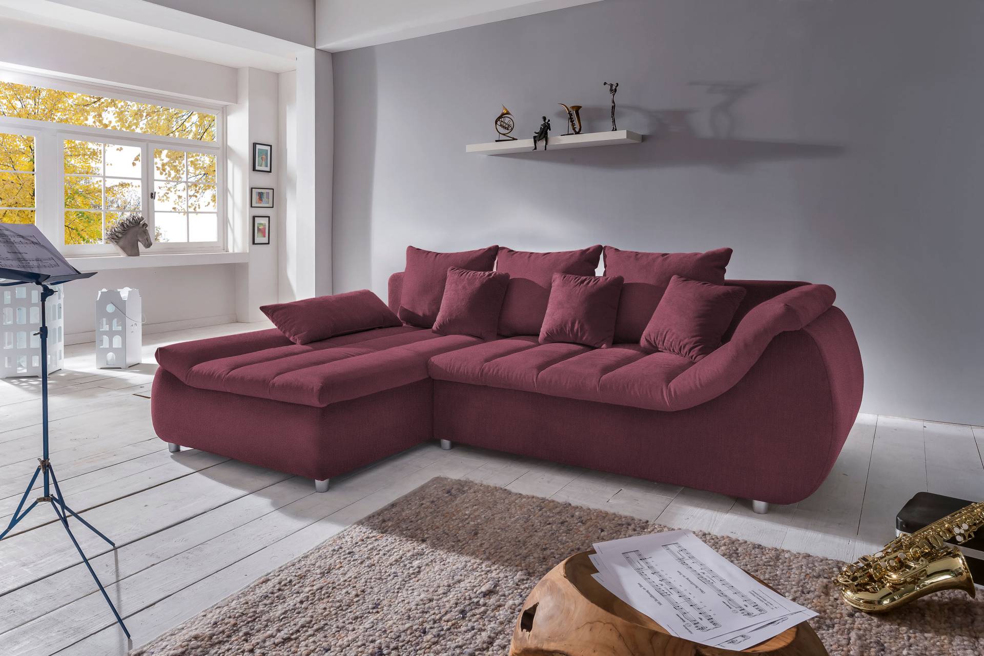 INOSIGN Ecksofa »Imola elegant und bequem, aktuelle Steppung im Sitz, L-Form«, wahlweise mit Bettfunktion INOSIGN Ecksofa »Imola elegant und bequem, aktuelle Steppung im Sitz, L-Form«, wahlweise mit Bettfunktion von INOSIGN