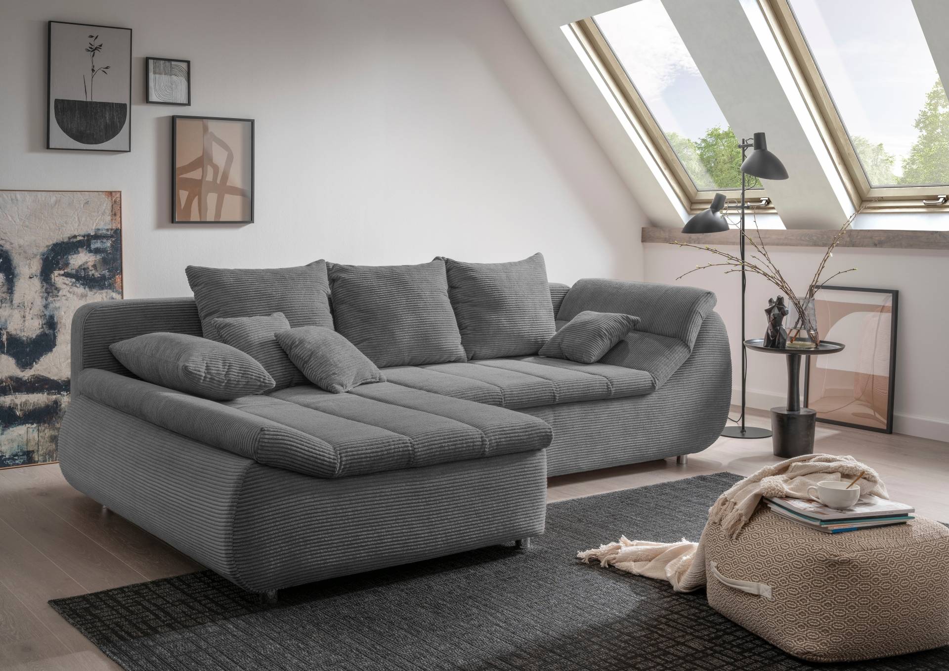 INOSIGN Ecksofa »Imola elegant und bequem, aktuelle Steppung im Sitz, L-Form«, wahlweise mit Bettfunktion INOSIGN Ecksofa »Imola elegant und bequem, aktuelle Steppung im Sitz, L-Form«, wahlweise mit Bettfunktion von INOSIGN