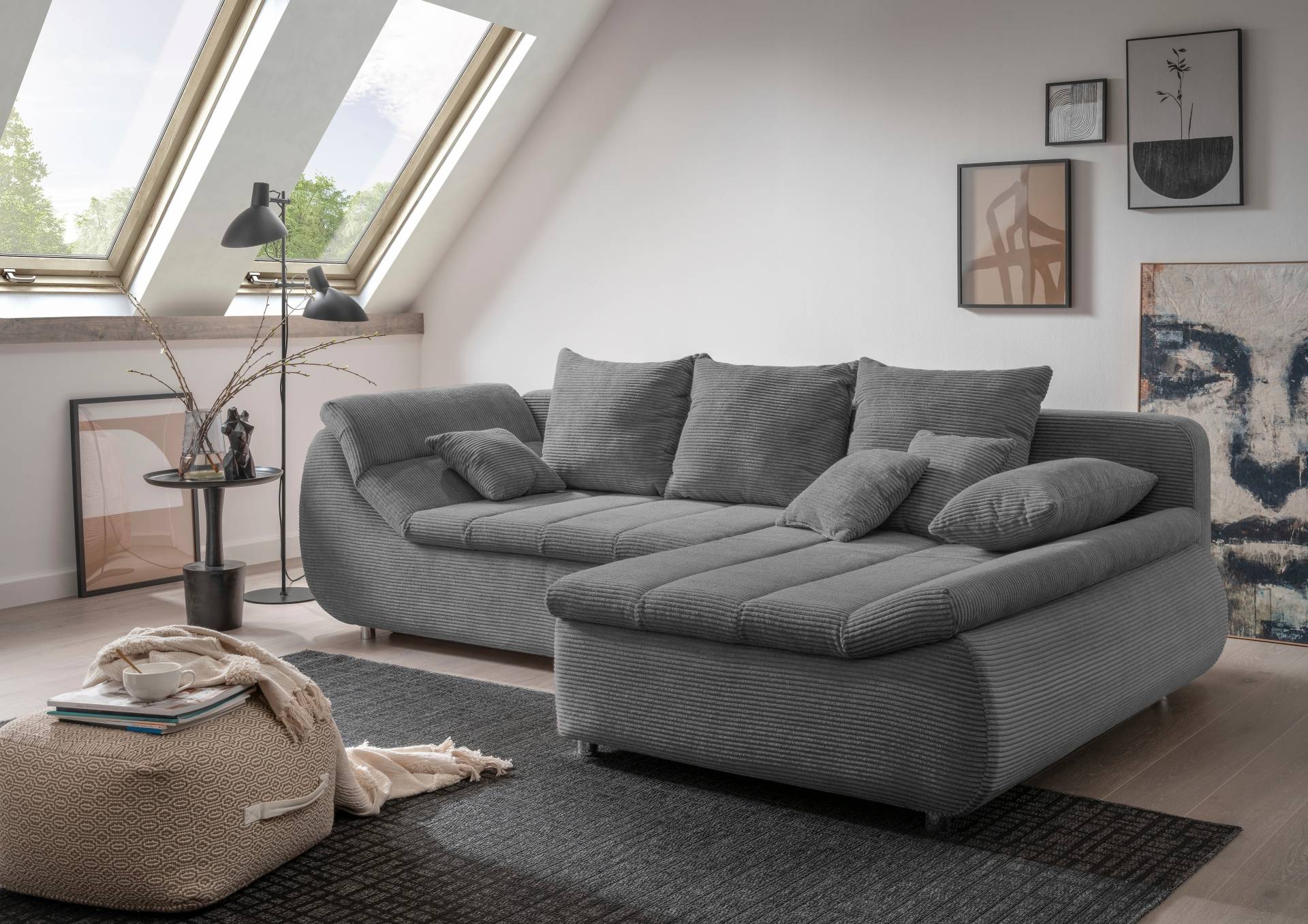 INOSIGN Ecksofa »Imola elegant und bequem, aktuelle Steppung im Sitz, L-Form«, wahlweise mit Bettfunktion INOSIGN Ecksofa »Imola elegant und bequem, aktuelle Steppung im Sitz, L-Form«, wahlweise mit Bettfunktion von INOSIGN