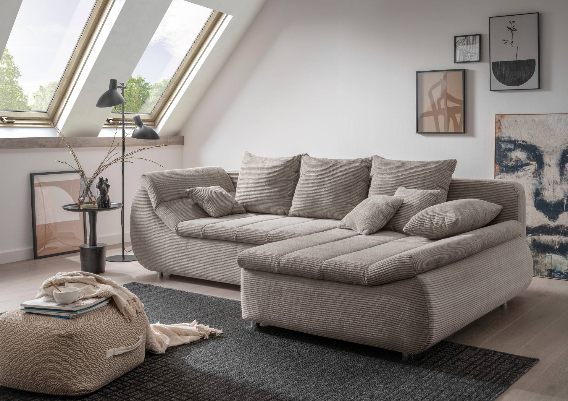 INOSIGN Ecksofa »Imola elegant und bequem, aktuelle Steppung im Sitz, L-Form«, wahlweise mit Bettfunktion INOSIGN Ecksofa »Imola elegant und bequem, aktuelle Steppung im Sitz, L-Form«, wahlweise mit Bettfunktion von INOSIGN