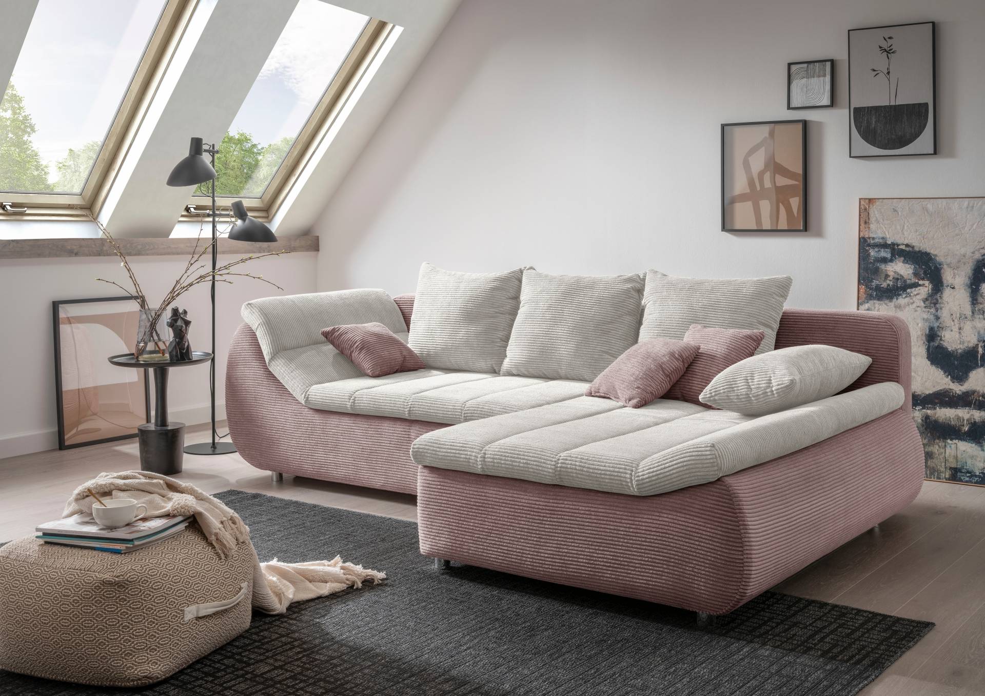 INOSIGN Ecksofa »Imola elegant und bequem, aktuelle Steppung im Sitz, L-Form«, wahlweise mit Bettfunktion INOSIGN Ecksofa »Imola elegant und bequem, aktuelle Steppung im Sitz, L-Form«, wahlweise mit Bettfunktion von INOSIGN