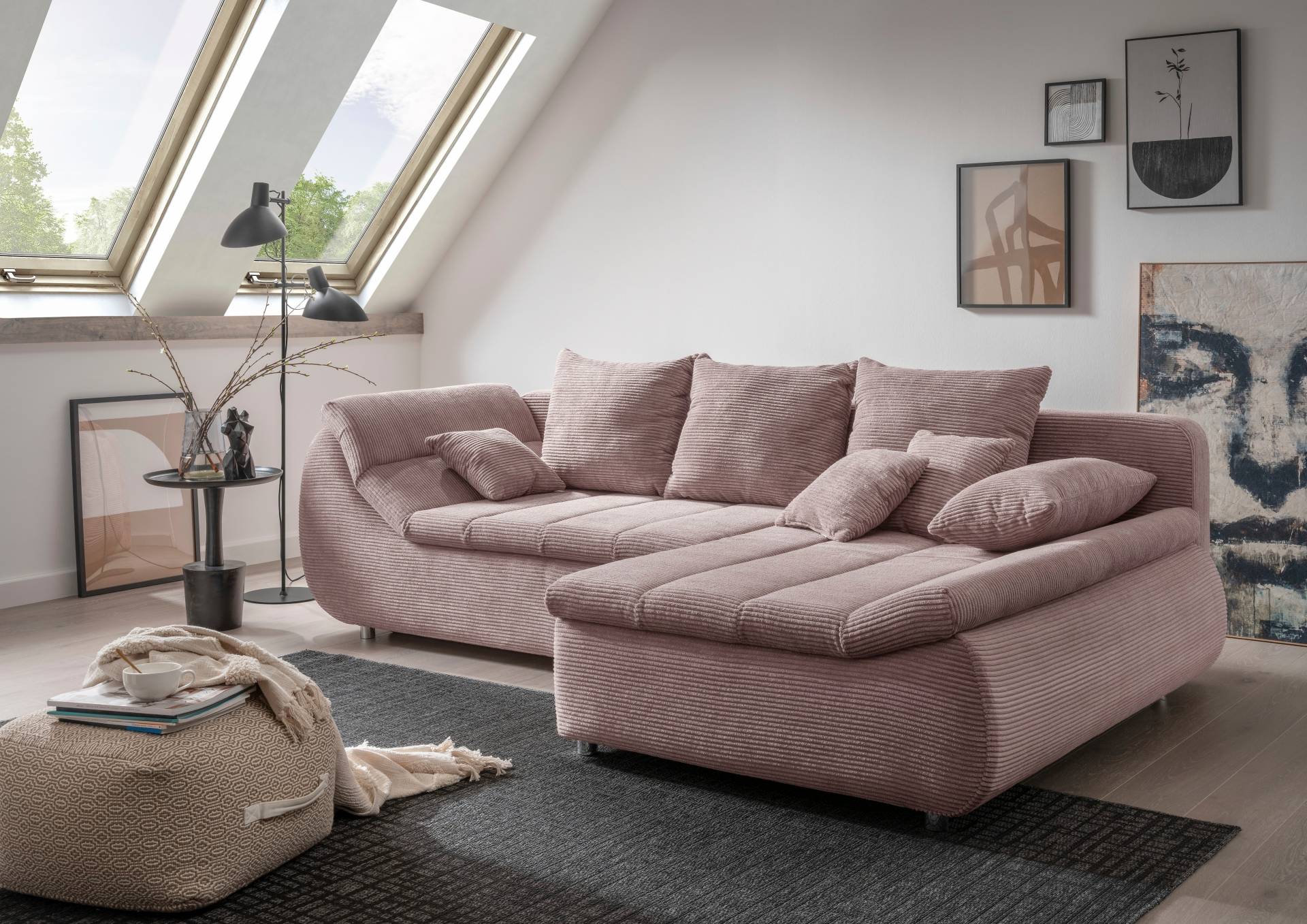 INOSIGN Ecksofa »Imola elegant und bequem, aktuelle Steppung im Sitz, L-Form«, wahlweise mit Bettfunktion INOSIGN Ecksofa »Imola elegant und bequem, aktuelle Steppung im Sitz, L-Form«, wahlweise mit Bettfunktion von INOSIGN