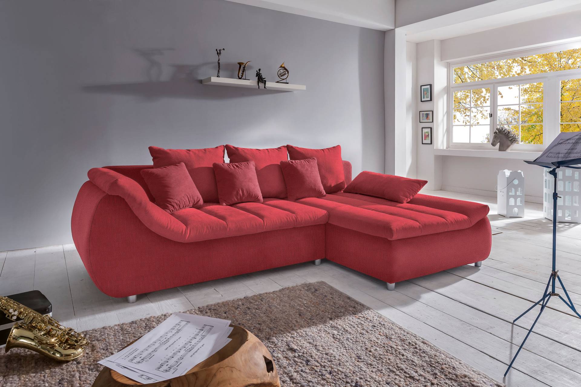 INOSIGN Ecksofa »Imola elegant und bequem, aktuelle Steppung im Sitz, L-Form«, wahlweise mit Bettfunktion INOSIGN Ecksofa »Imola elegant und bequem, aktuelle Steppung im Sitz, L-Form«, wahlweise mit Bettfunktion von INOSIGN