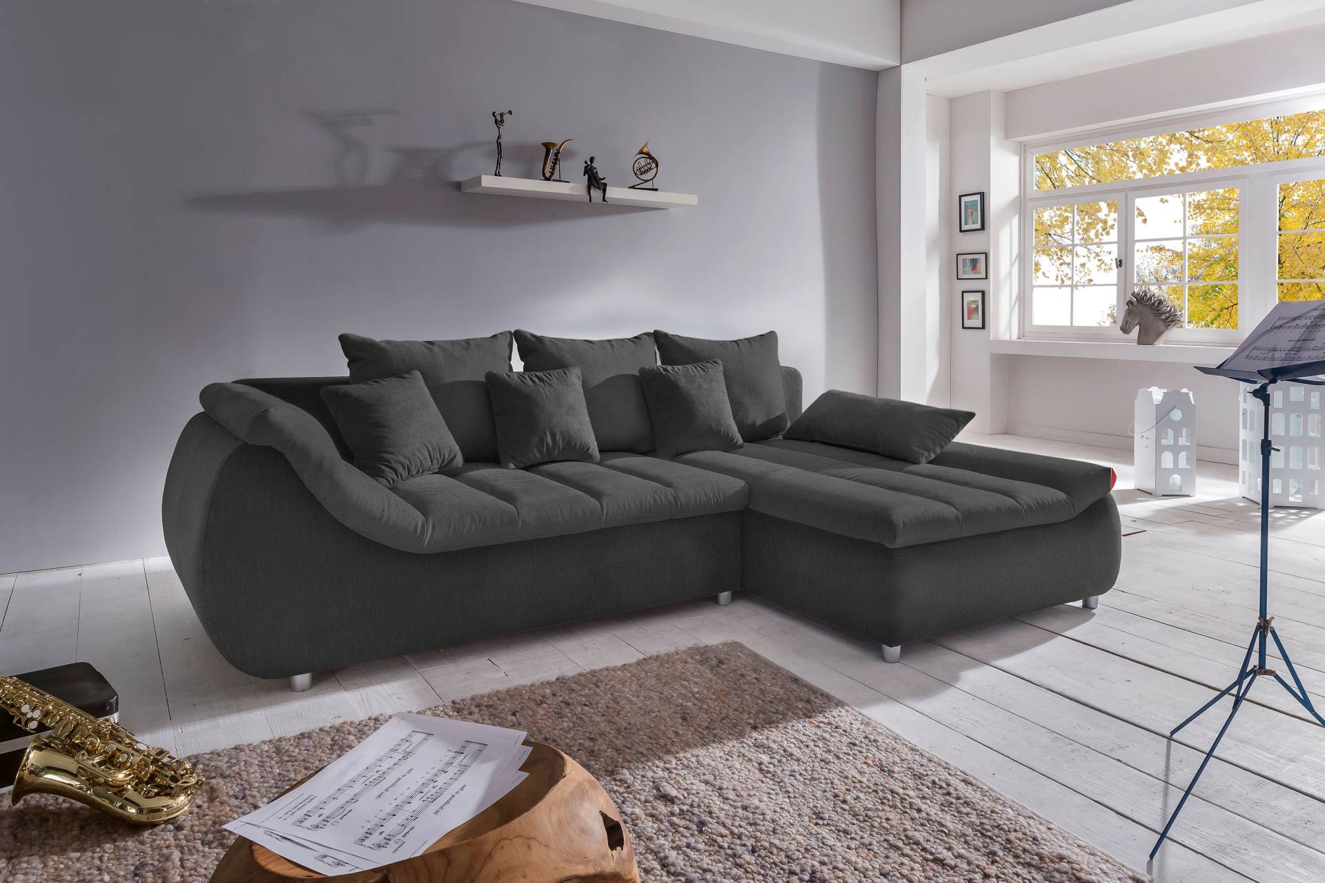 INOSIGN Ecksofa »Imola elegant und bequem, aktuelle Steppung im Sitz, L-Form«, wahlweise mit Bettfunktion INOSIGN Ecksofa »Imola elegant und bequem, aktuelle Steppung im Sitz, L-Form«, wahlweise mit Bettfunktion von INOSIGN
