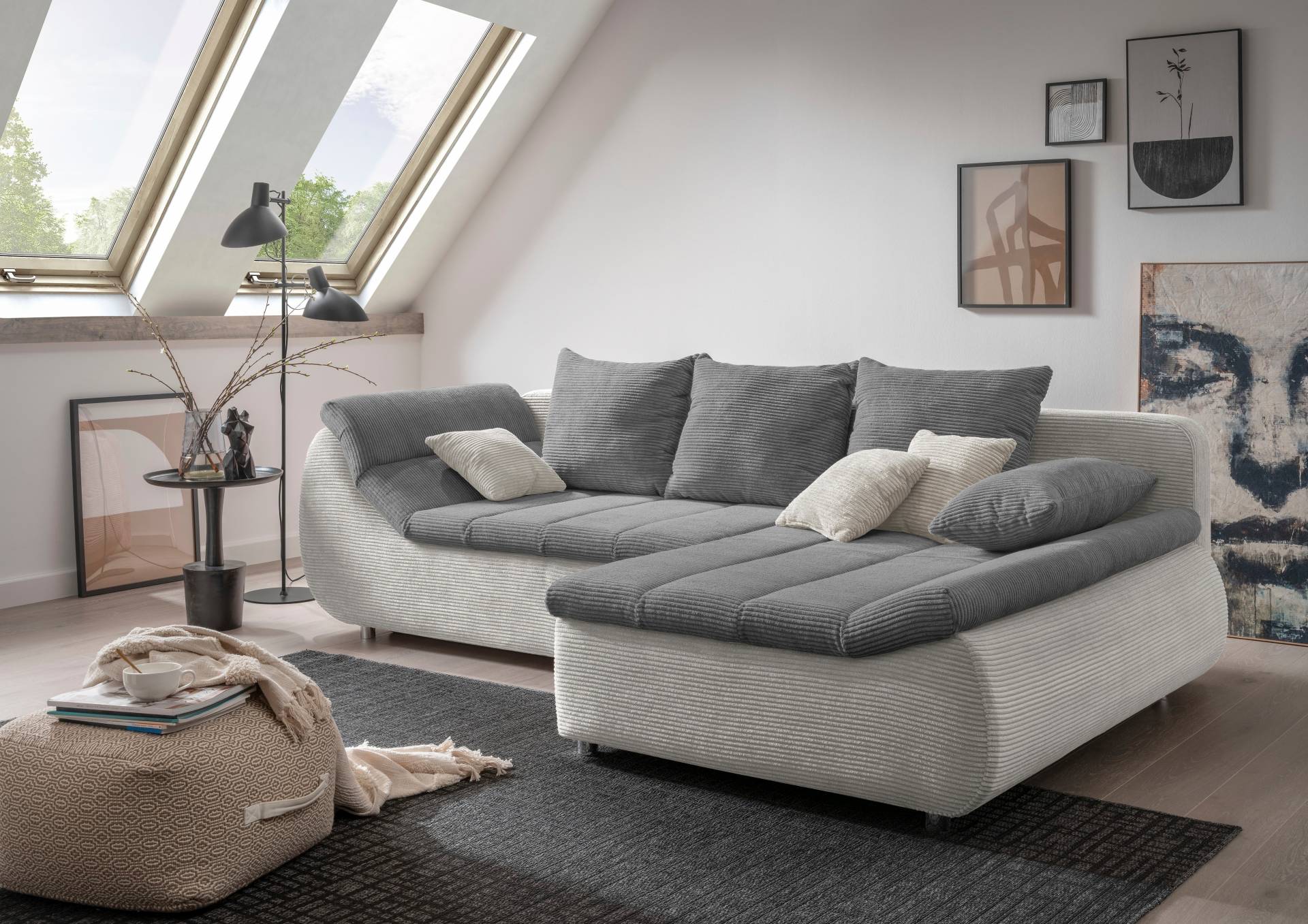 INOSIGN Ecksofa »Imola elegant und bequem, aktuelle Steppung im Sitz, L-Form«, wahlweise mit Bettfunktion INOSIGN Ecksofa »Imola elegant und bequem, aktuelle Steppung im Sitz, L-Form«, wahlweise mit Bettfunktion von INOSIGN