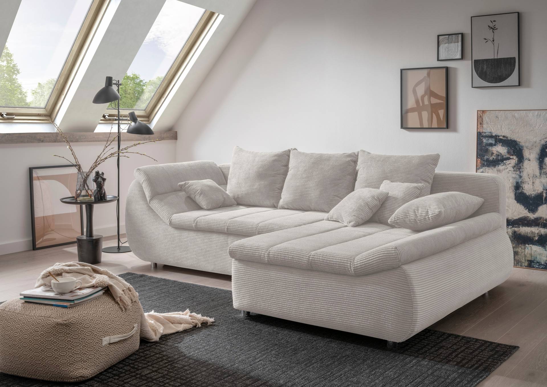 INOSIGN Ecksofa »Imola elegant und bequem, aktuelle Steppung im Sitz, L-Form«, wahlweise mit Bettfunktion INOSIGN Ecksofa »Imola elegant und bequem, aktuelle Steppung im Sitz, L-Form«, wahlweise mit Bettfunktion von INOSIGN