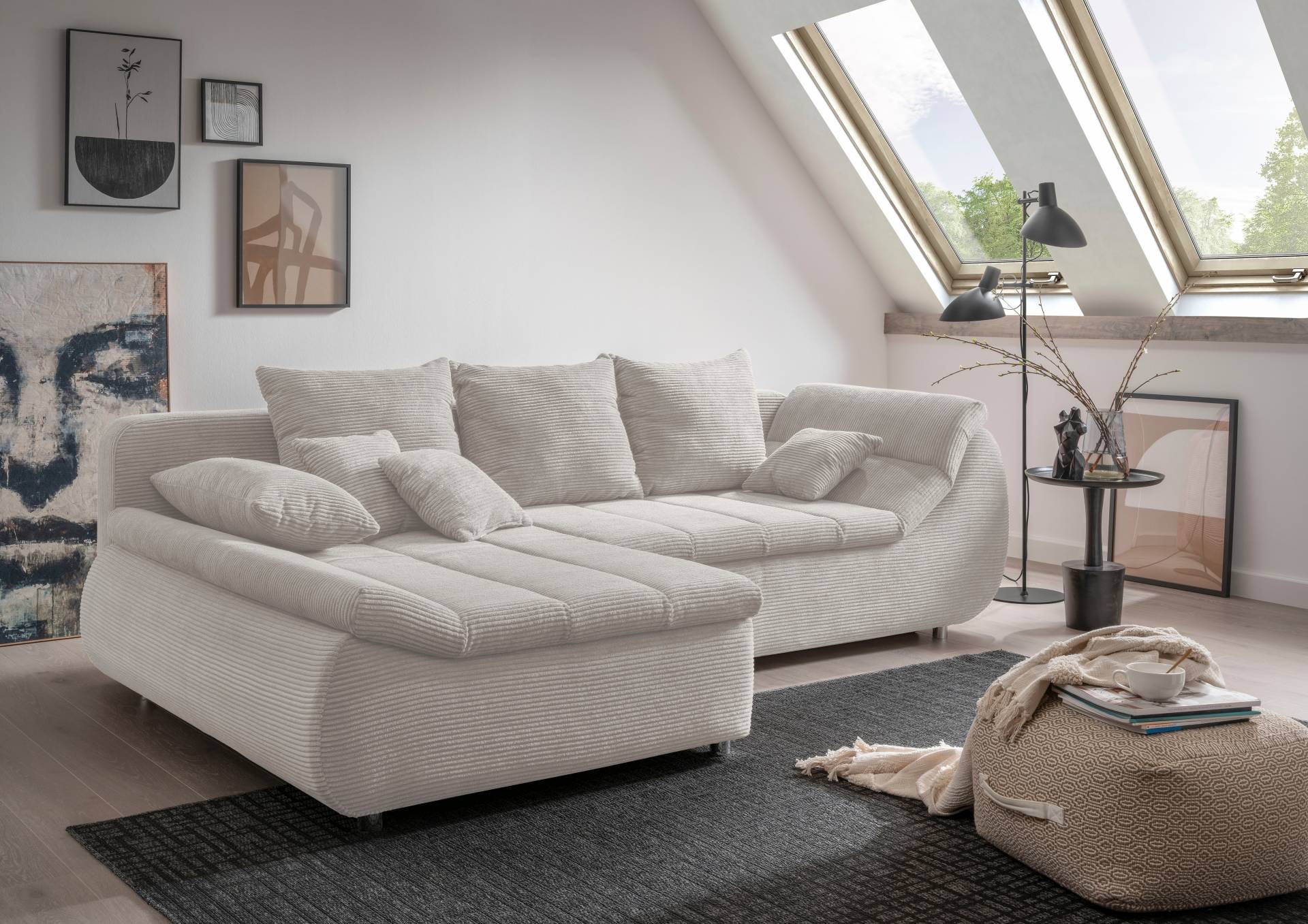 INOSIGN Ecksofa »Imola elegant und bequem, aktuelle Steppung im Sitz, L-Form«, wahlweise mit Bettfunktion INOSIGN Ecksofa »Imola elegant und bequem, aktuelle Steppung im Sitz, L-Form«, wahlweise mit Bettfunktion von INOSIGN