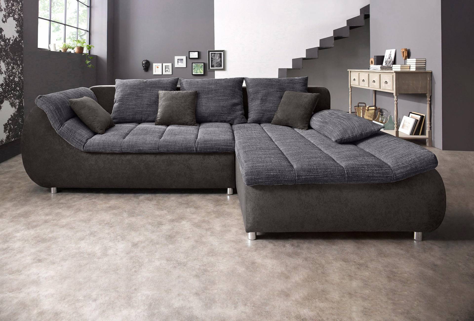 INOSIGN Ecksofa »Imola elegant und bequem, aktuelle Steppung im Sitz, L-Form«, wahlweise mit Bettfunktion INOSIGN Ecksofa »Imola elegant und bequem, aktuelle Steppung im Sitz, L-Form«, wahlweise mit Bettfunktion von INOSIGN