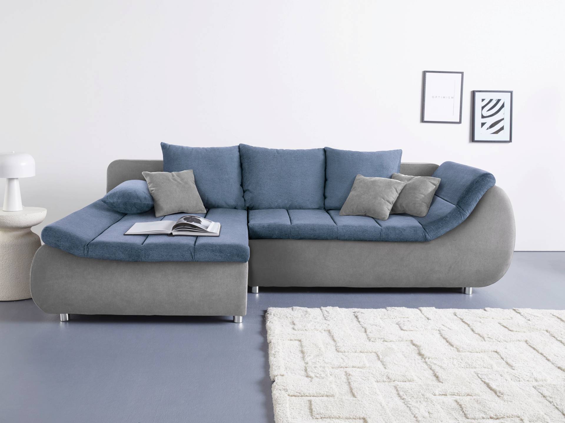 INOSIGN Ecksofa »Imola, elegant und modern, aktuelle Steppung im Sitz, bequem, L-Form«, frei im Raum stellbar, wahlweise mit Bettfunktion und Bettkasten INOSIGN Ecksofa »Imola, elegant und modern, aktuelle Steppung im Sitz, bequem, L-Form«, frei im Raum stellbar, wahlweise mit Bettfunktion und Bettkasten von INOSIGN