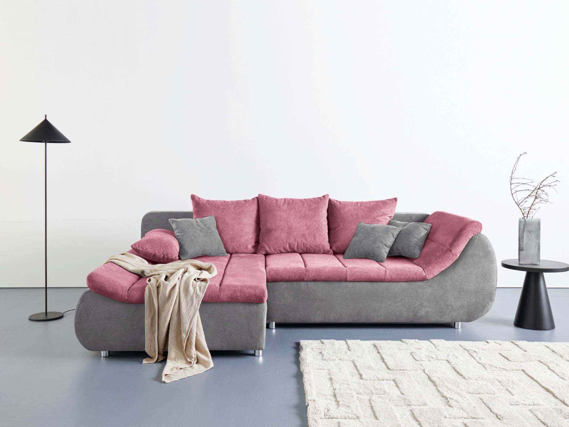INOSIGN Ecksofa »Imola, elegant und modern, aktuelle Steppung im Sitz, bequem, L-Form«, frei im Raum stellbar, wahlweise mit Bettfunktion und Bettkasten INOSIGN Ecksofa »Imola, elegant und modern, aktuelle Steppung im Sitz, bequem, L-Form«, frei im Raum stellbar, wahlweise mit Bettfunktion und Bettkasten von INOSIGN