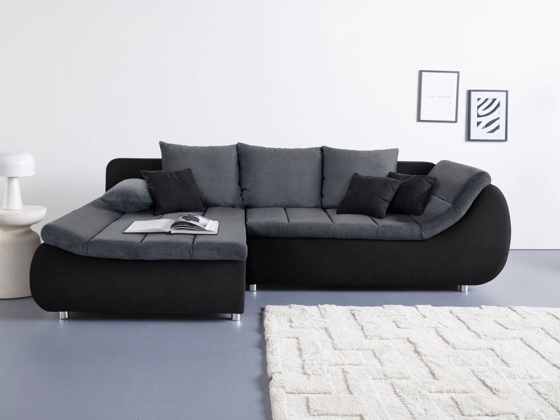 INOSIGN Ecksofa »Imola, elegant und modern, aktuelle Steppung im Sitz, bequem, L-Form«, frei im Raum stellbar, wahlweise mit Bettfunktion und Bettkasten INOSIGN Ecksofa »Imola, elegant und modern, aktuelle Steppung im Sitz, bequem, L-Form«, frei im Raum stellbar, wahlweise mit Bettfunktion und Bettkasten von INOSIGN
