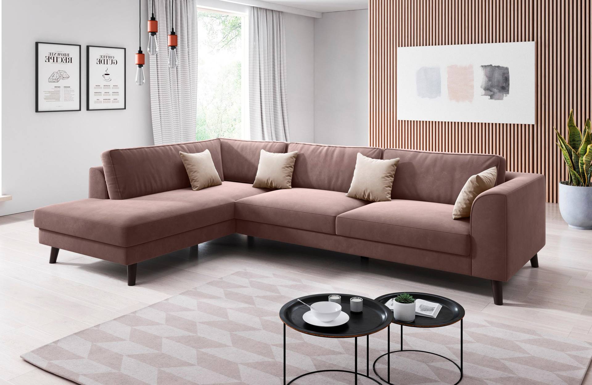 INOSIGN Ecksofa »Laurentia, L-Form«, mit 4 Zierkissen, Ottomane links oder rechts bestellbar INOSIGN Ecksofa »Laurentia, L-Form«, mit 4 Zierkissen, Ottomane links oder rechts bestellbar von INOSIGN
