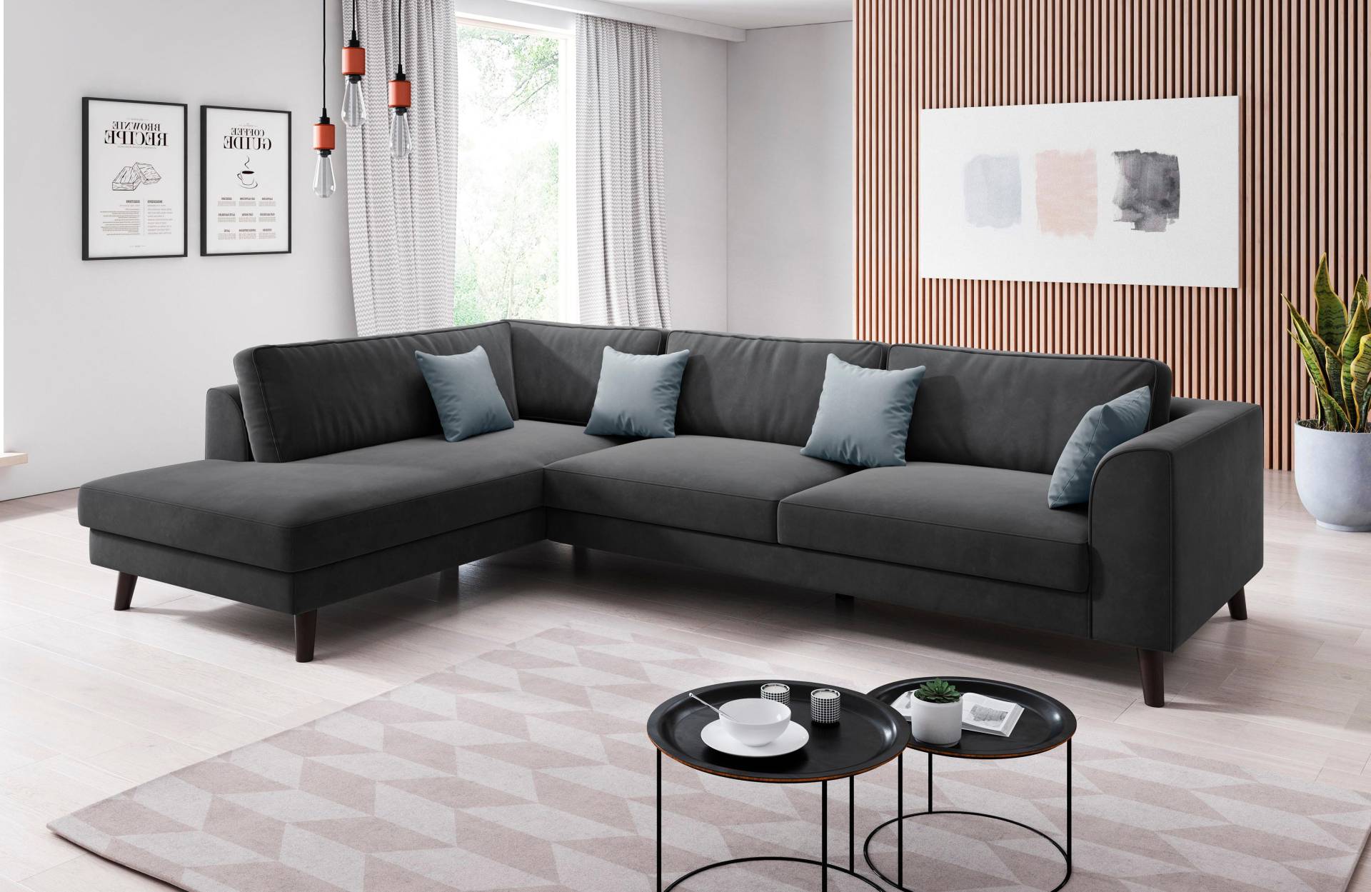 INOSIGN Ecksofa »Laurentia, L-Form«, mit 4 Zierkissen, Ottomane links oder rechts bestellbar INOSIGN Ecksofa »Laurentia, L-Form«, mit 4 Zierkissen, Ottomane links oder rechts bestellbar von INOSIGN