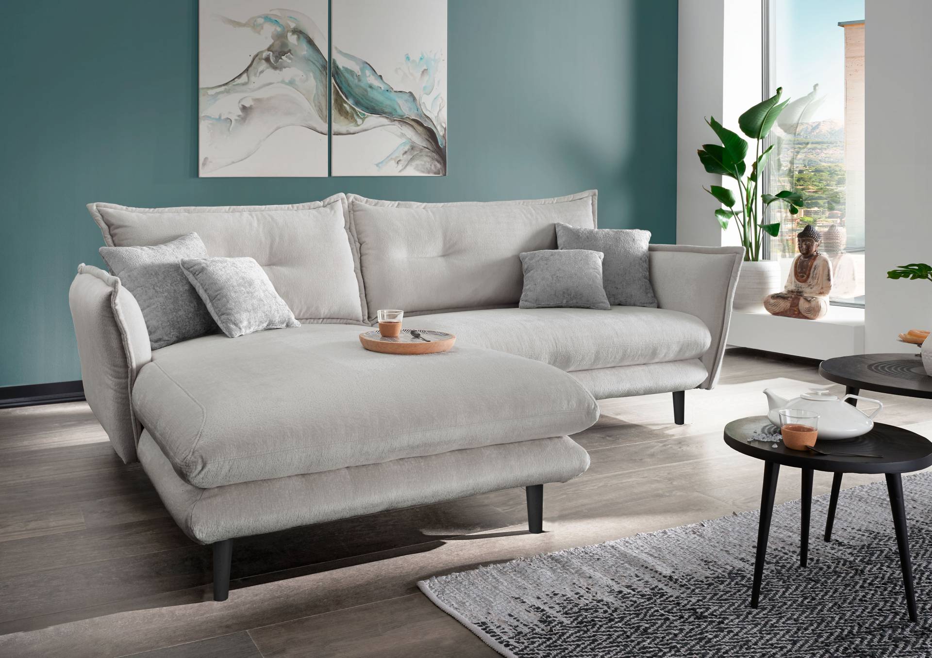 INOSIGN Ecksofa »Lazio«, in verschiedenen Bezugsqualitäten und Farben lieferbar von INOSIGN