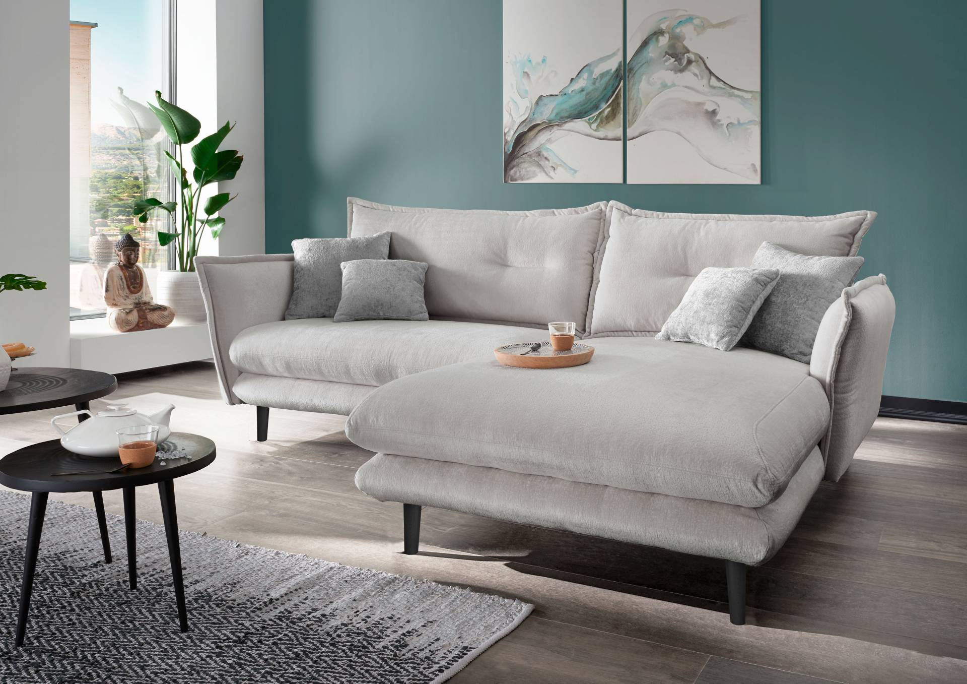 INOSIGN Ecksofa »Lazio«, in verschiedenen Bezugsqualitäten und Farben lieferbar von INOSIGN