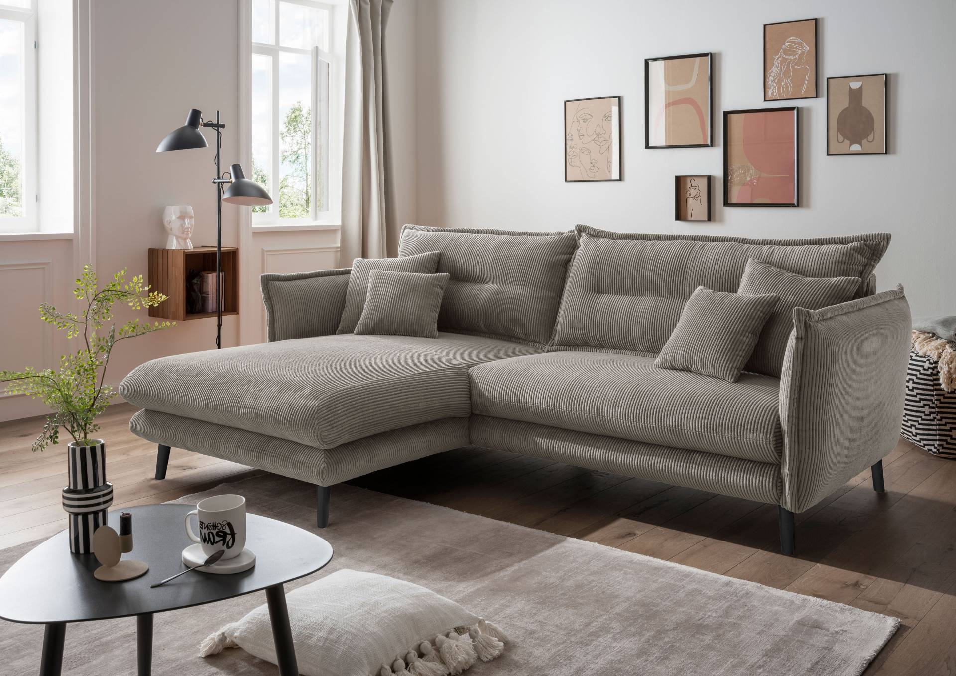 INOSIGN Ecksofa »Lazio«, in verschiedenen Bezugsqualitäten und Farben lieferbar von INOSIGN